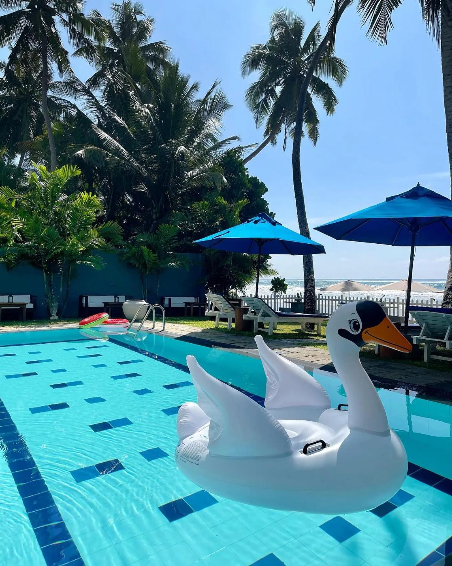 Swimming pool in Smeralda Resorts Dikwella