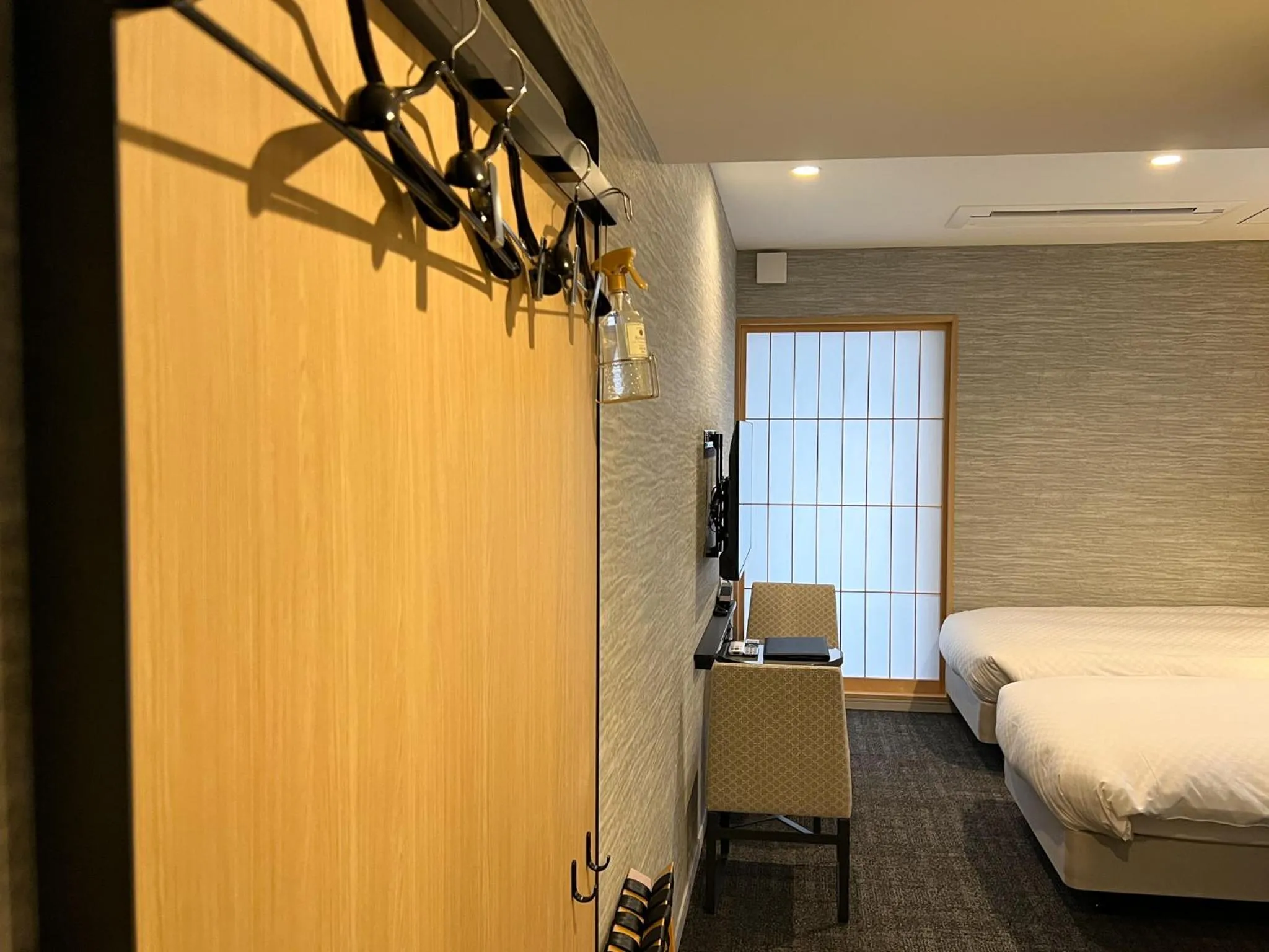 Photo of the whole room, Bed in Rinn Kyoto Station
