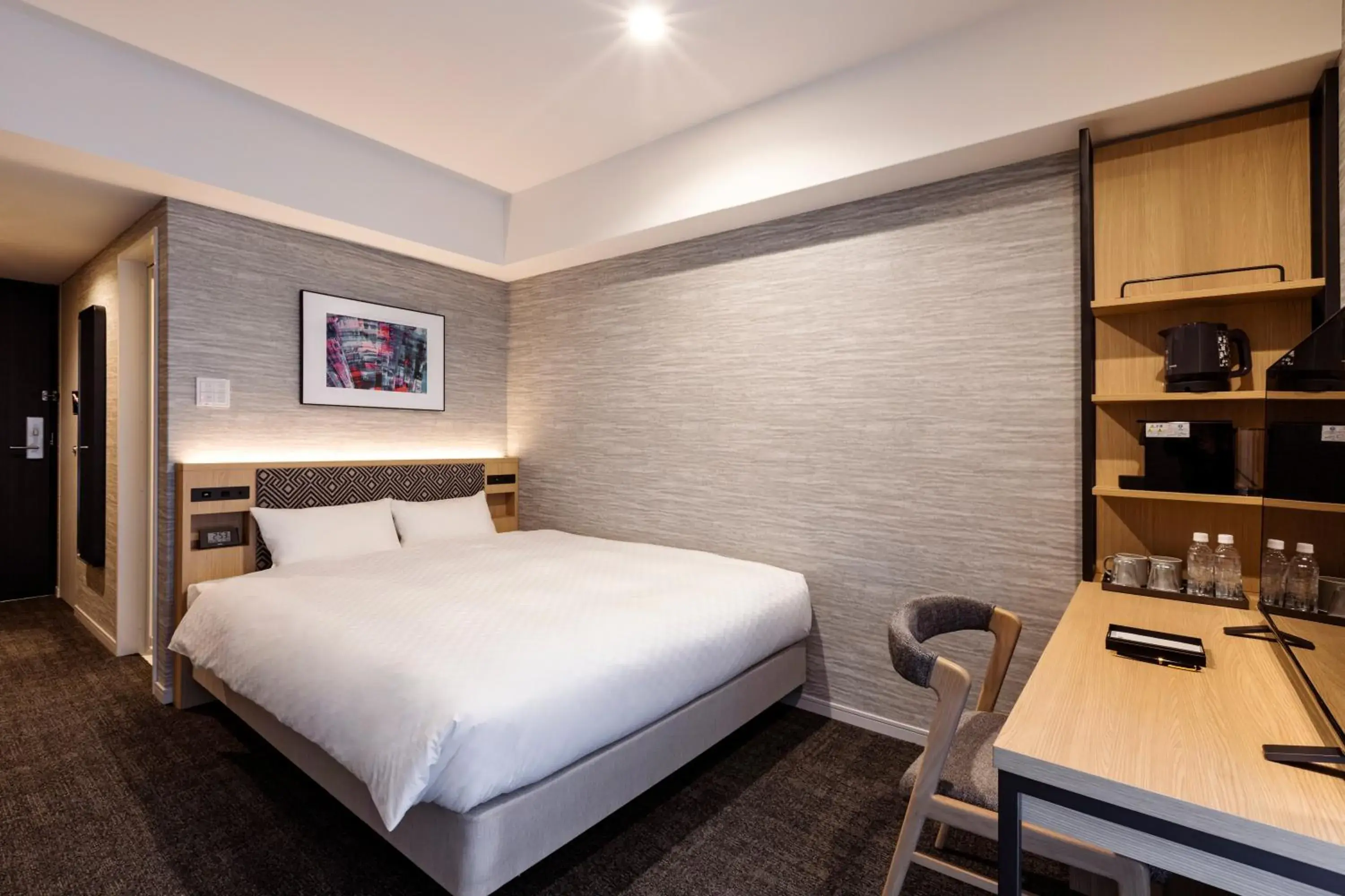 Bed in Rinn Kyoto Station Bed in Rinn Kyoto Station