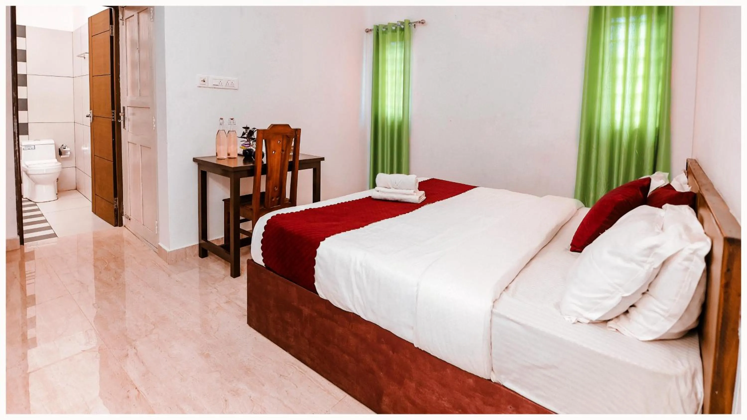 Bed in Vajra Ayurveda and Yoga Retreat