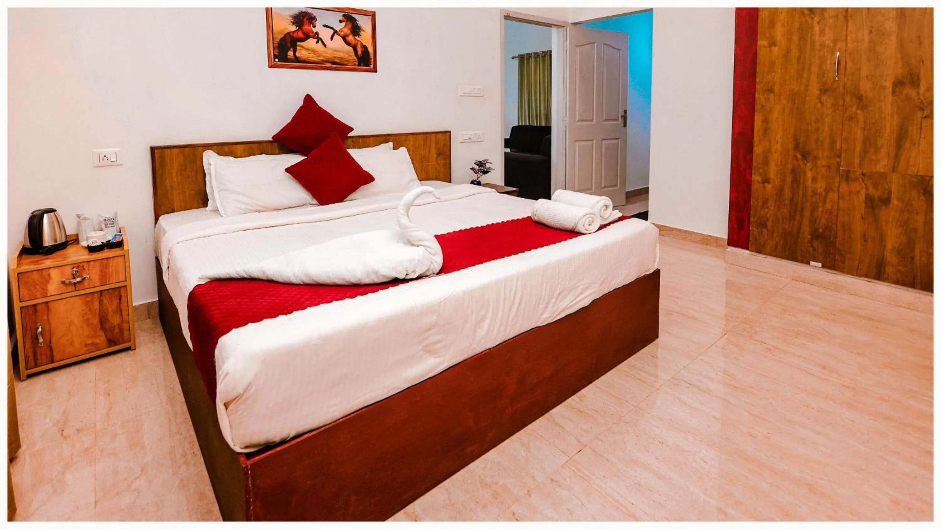 Bed in Vajra Ayurveda and Yoga Retreat