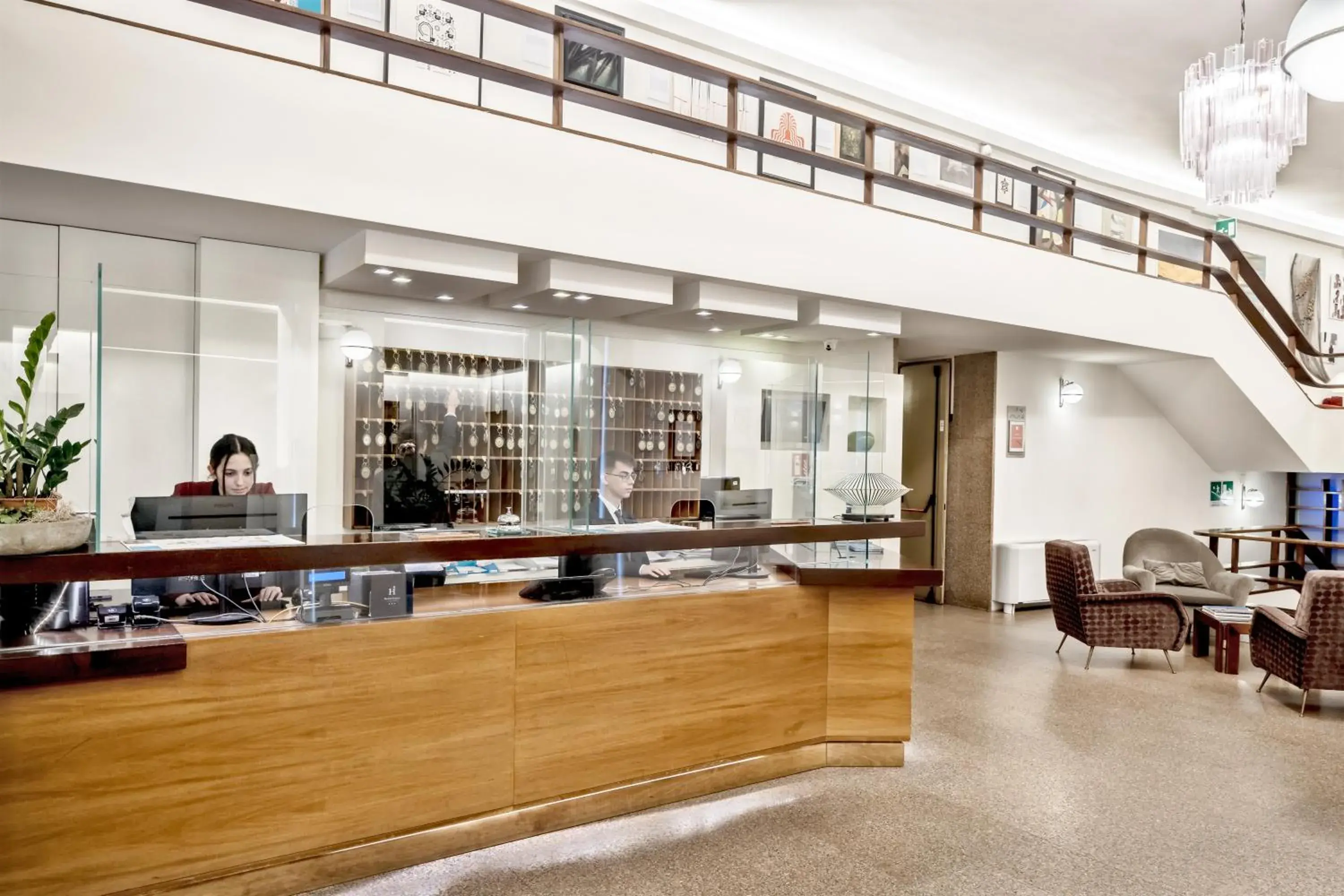 Lobby or reception in Hotel Italia Lobby or reception in Hotel Italia