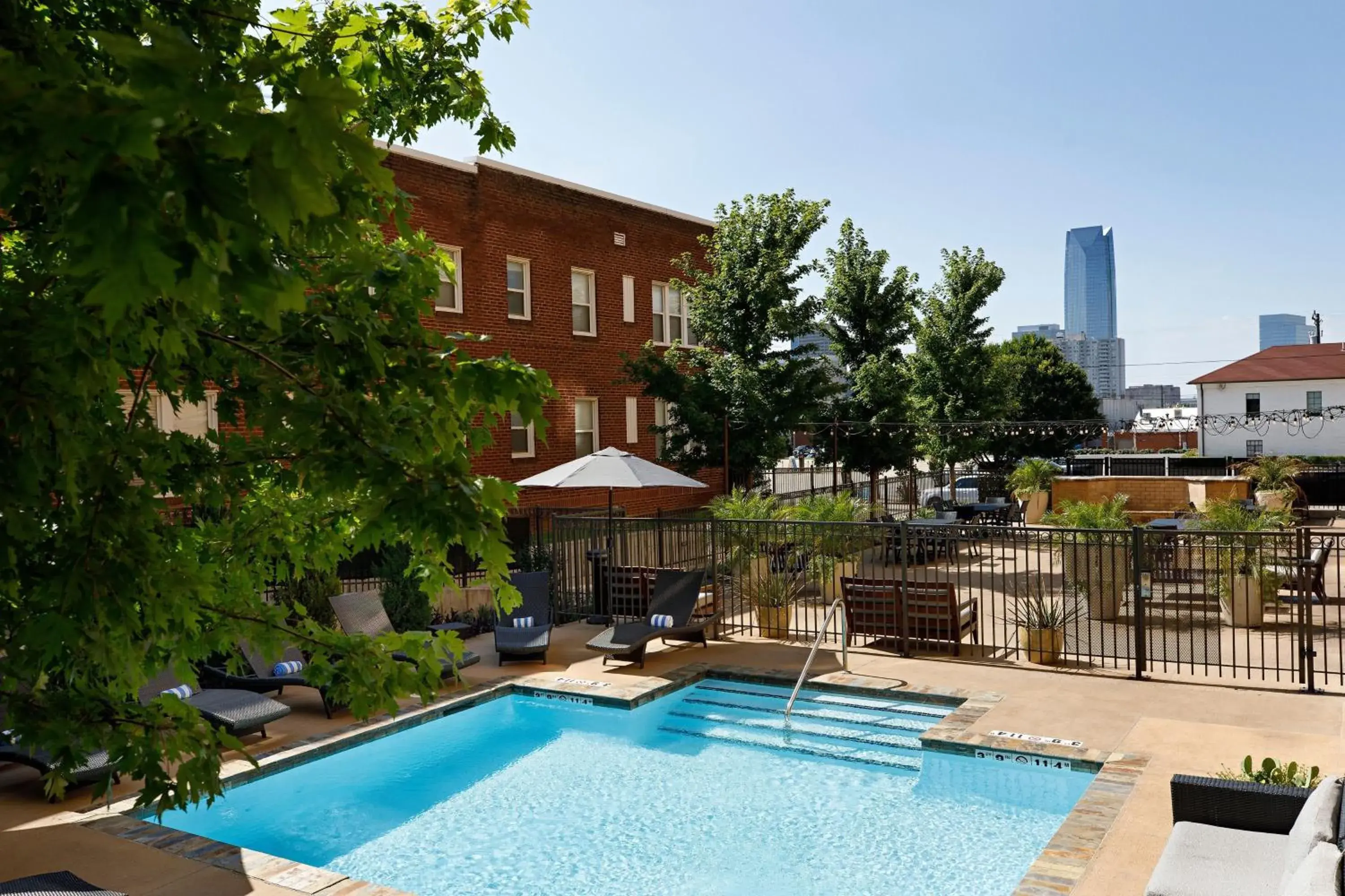 Swimming pool in Ambassador Hotel Oklahoma City, Autograph Collection Swimming pool in Ambassador Hotel Oklahoma City, Autograph Collection