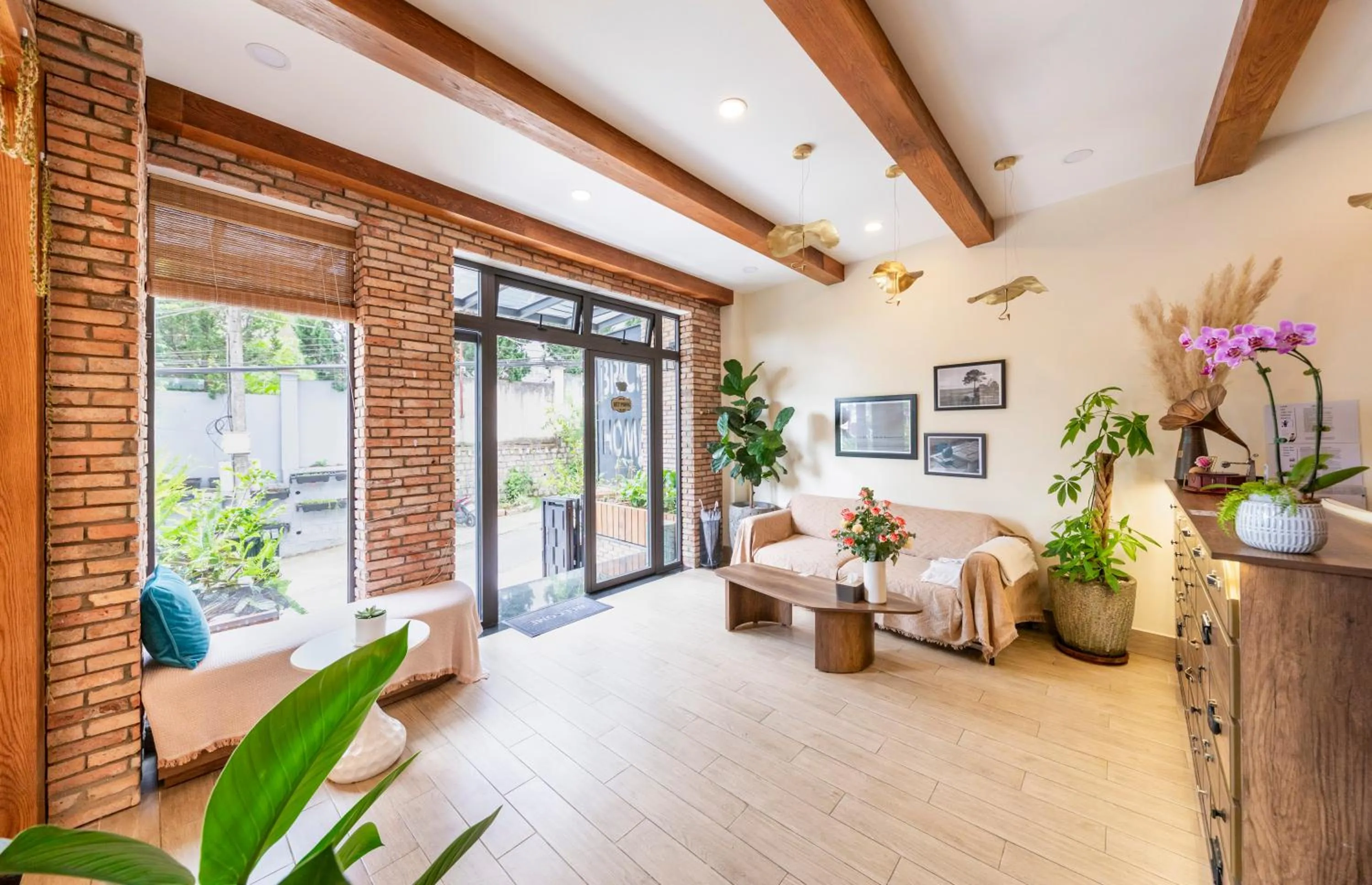 Seating area in The Brick Home dalat