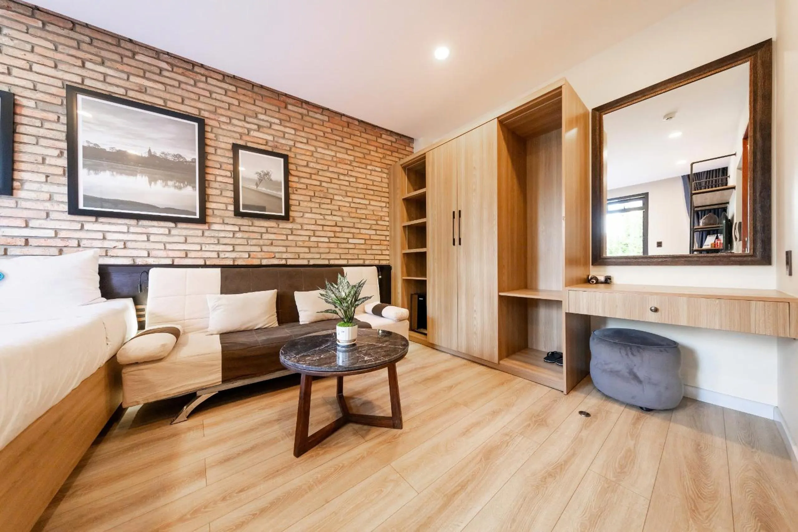 Seating area in The Brick Home dalat