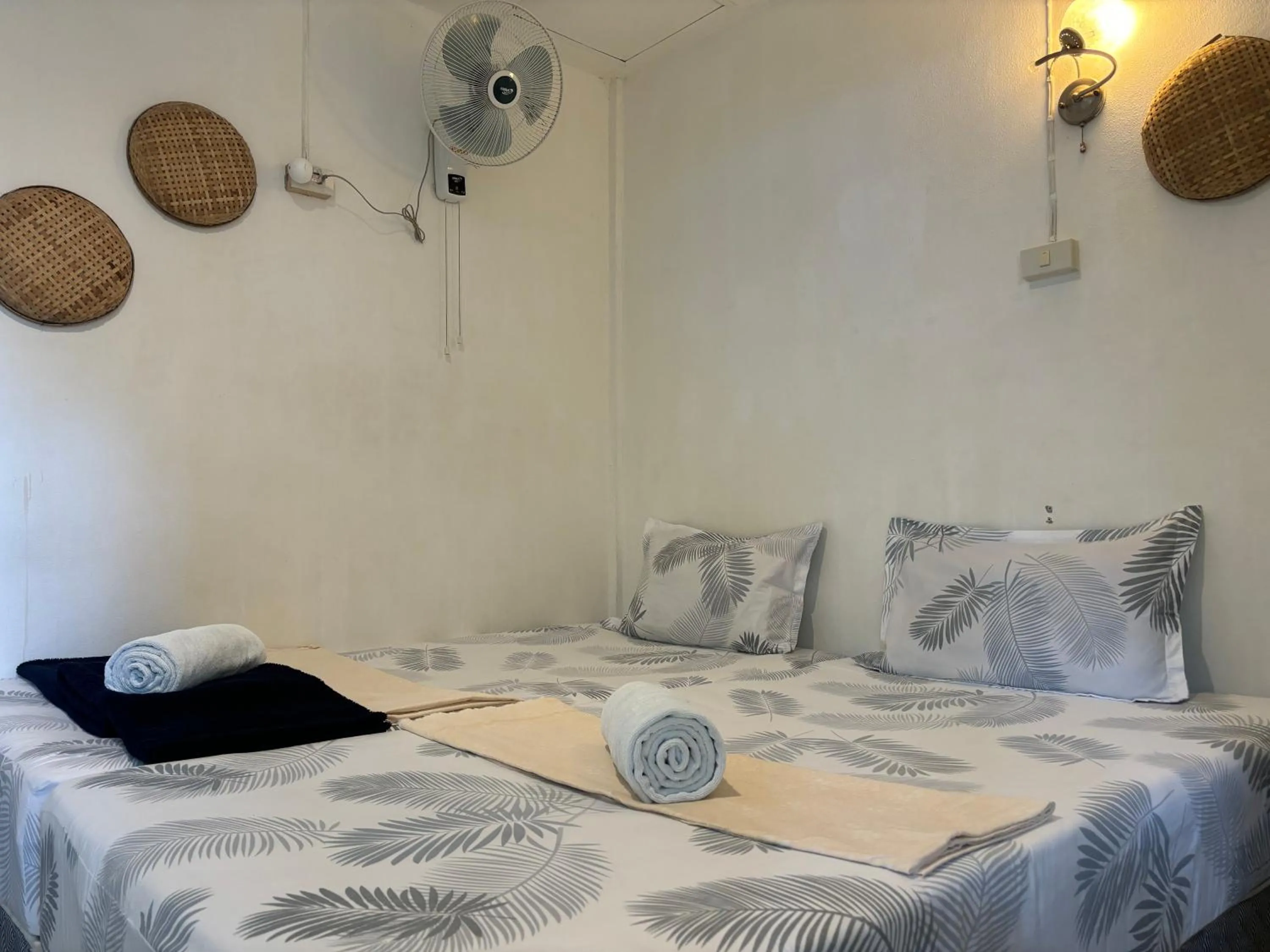Bed in Phangan Villa Bungalows