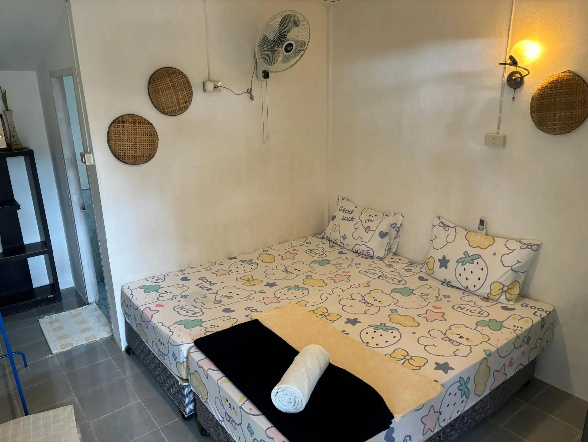 Bed in Phangan Villa Bungalows