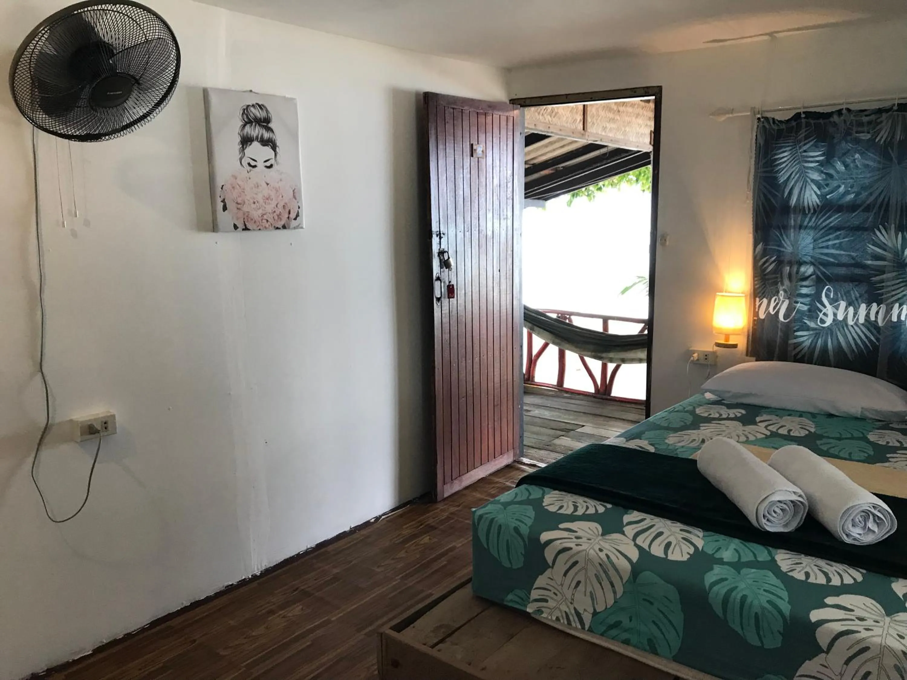 Bed in Phangan Villa Bungalows
