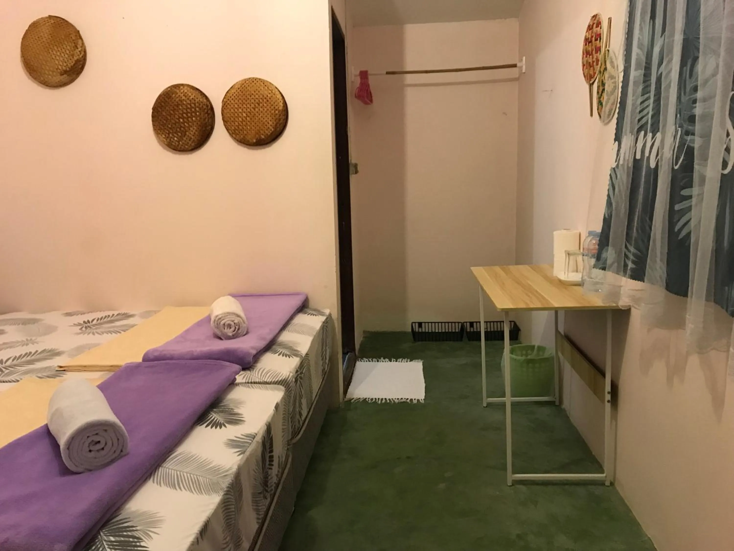 Bed in Phangan Villa Bungalows