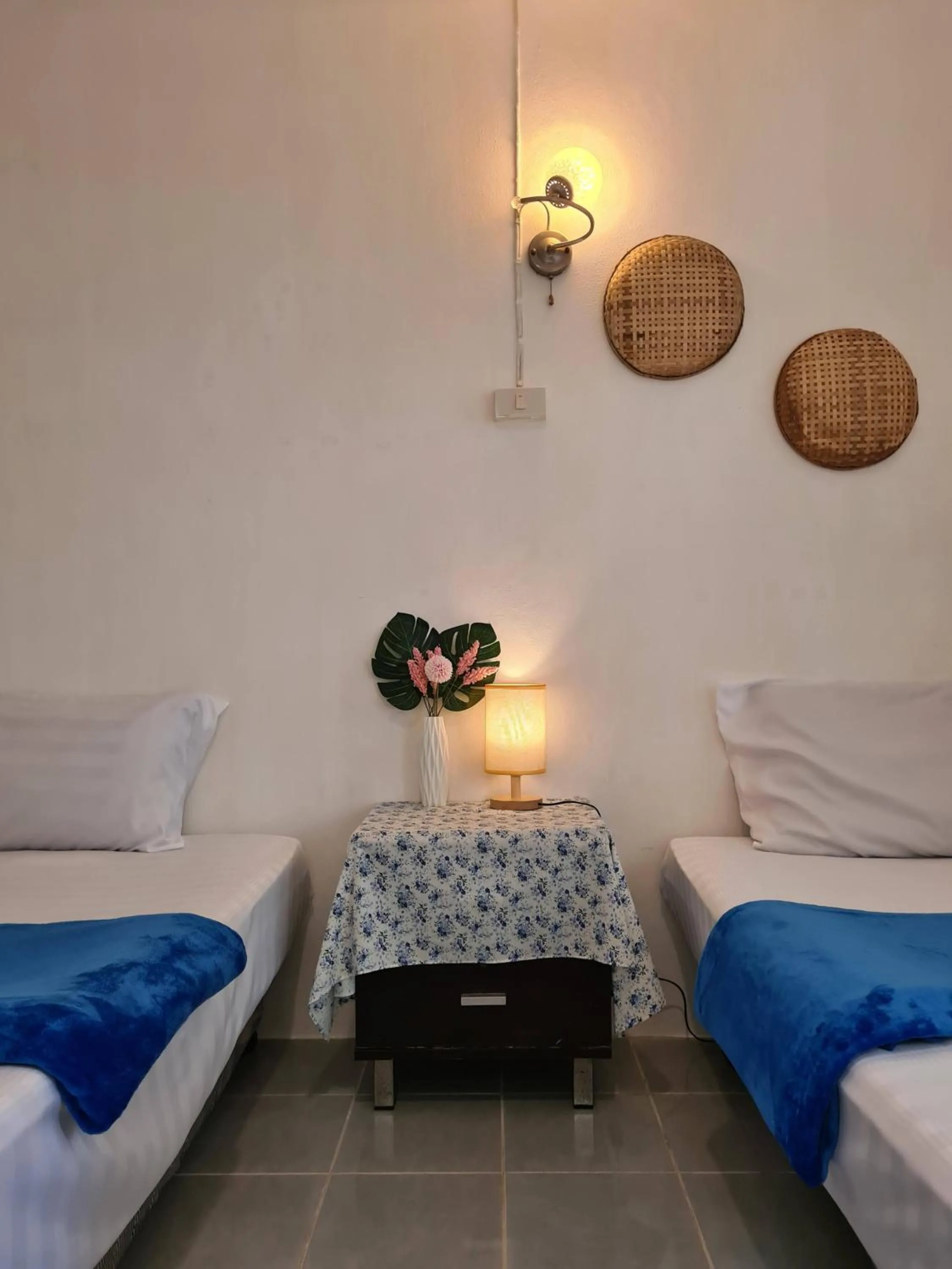 Bed in Phangan Villa Bungalows
