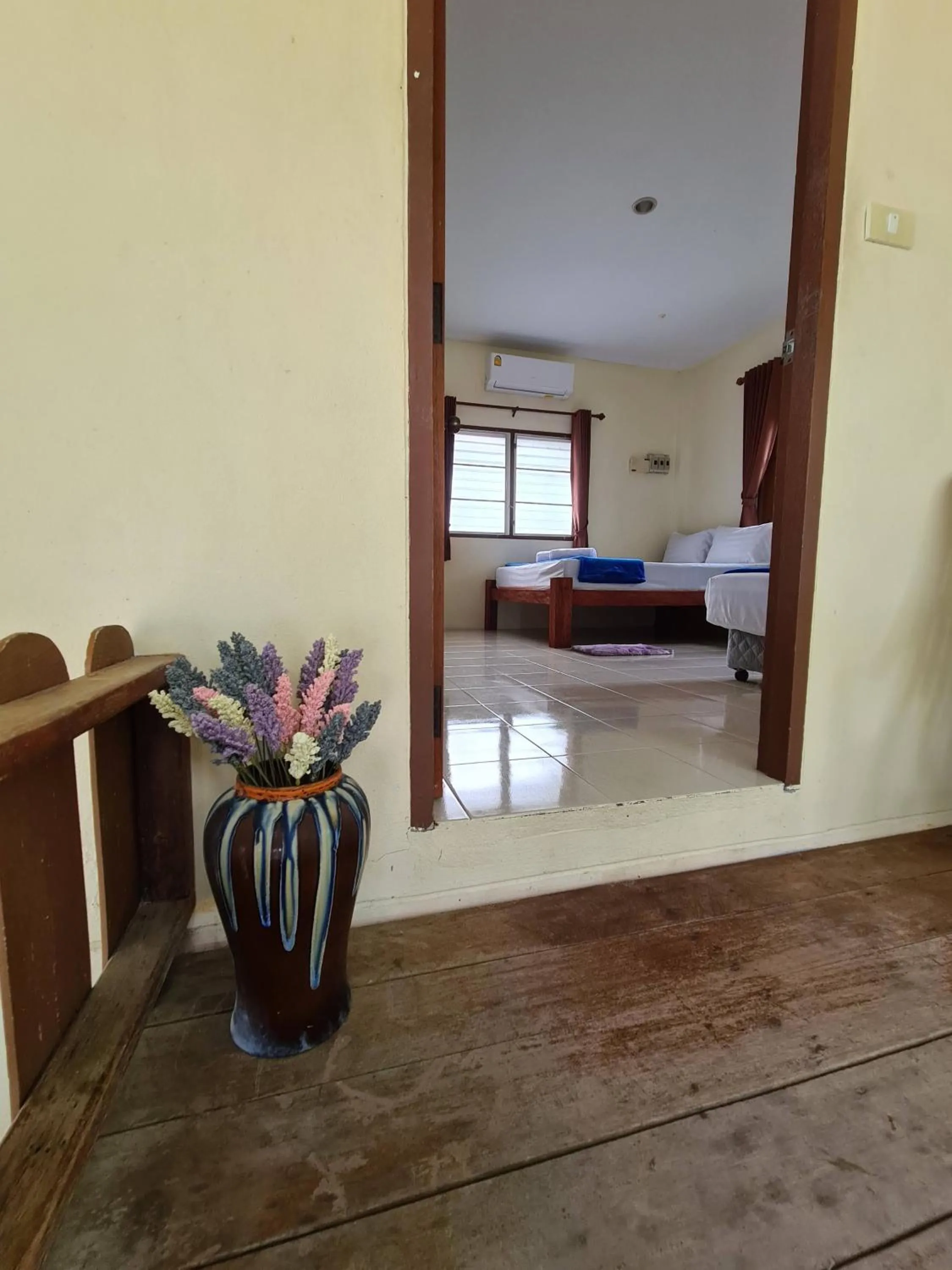 Bed in Phangan Villa Bungalows