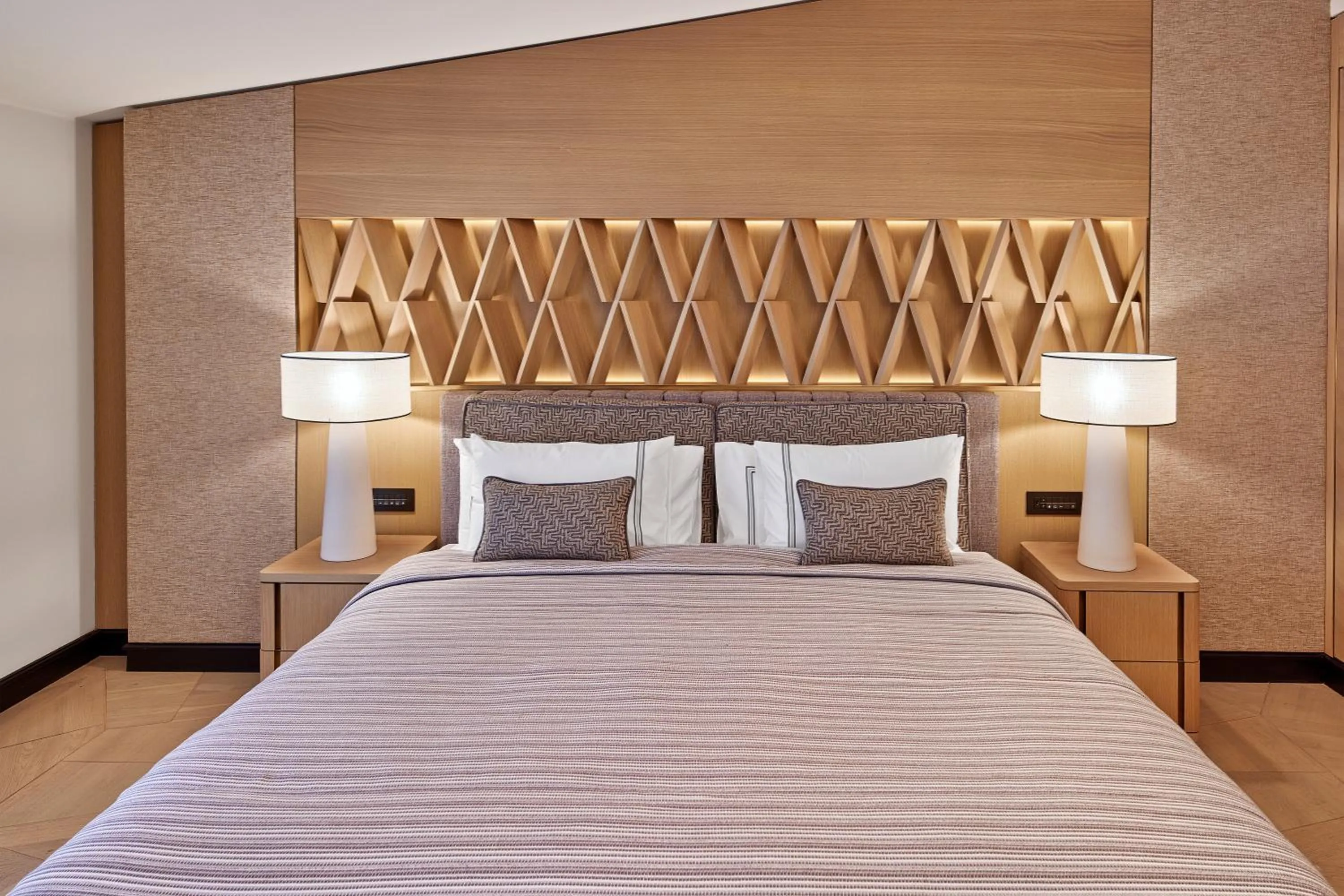 Bed in Vakko Hotel and Residence