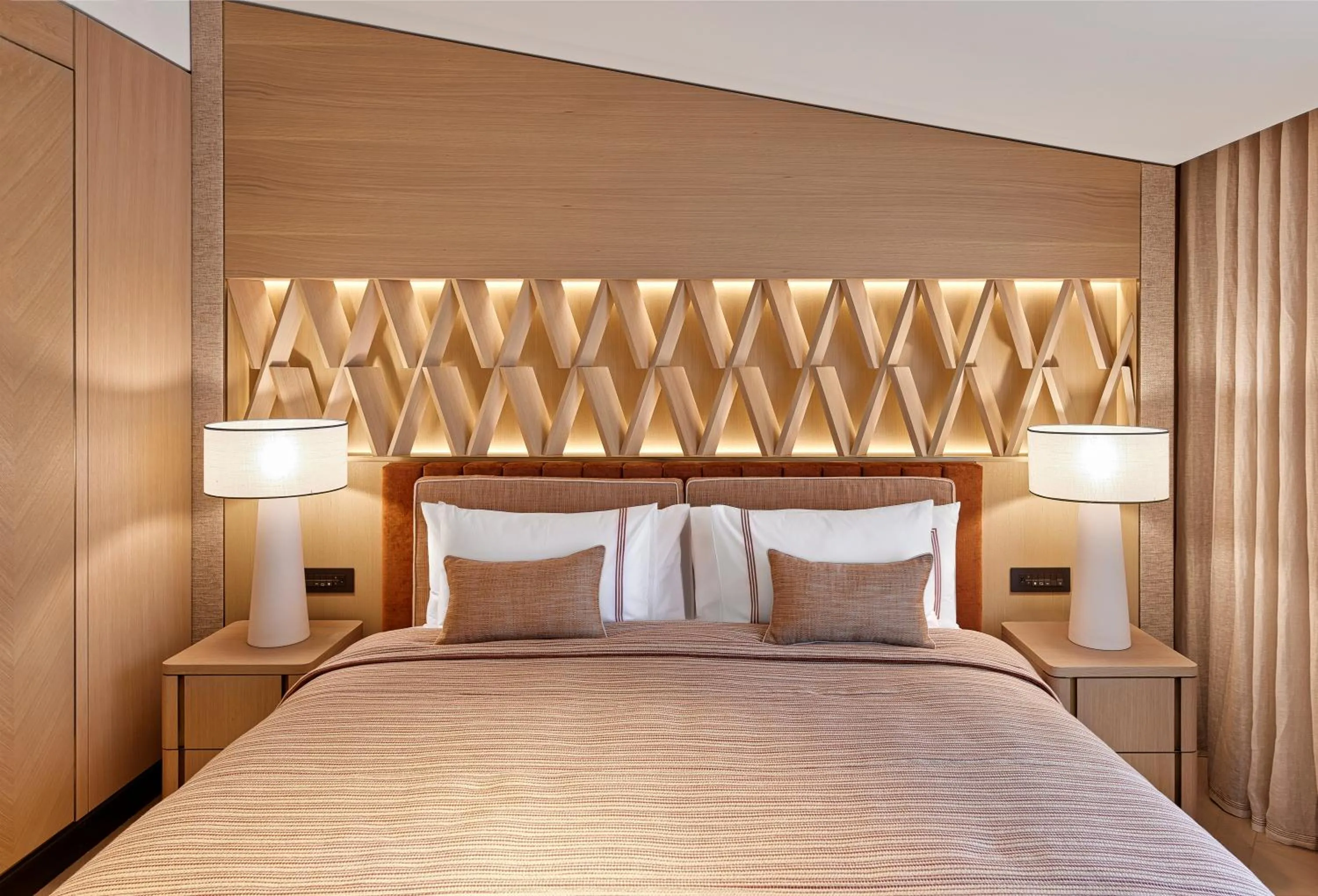 Bed in Vakko Hotel and Residence