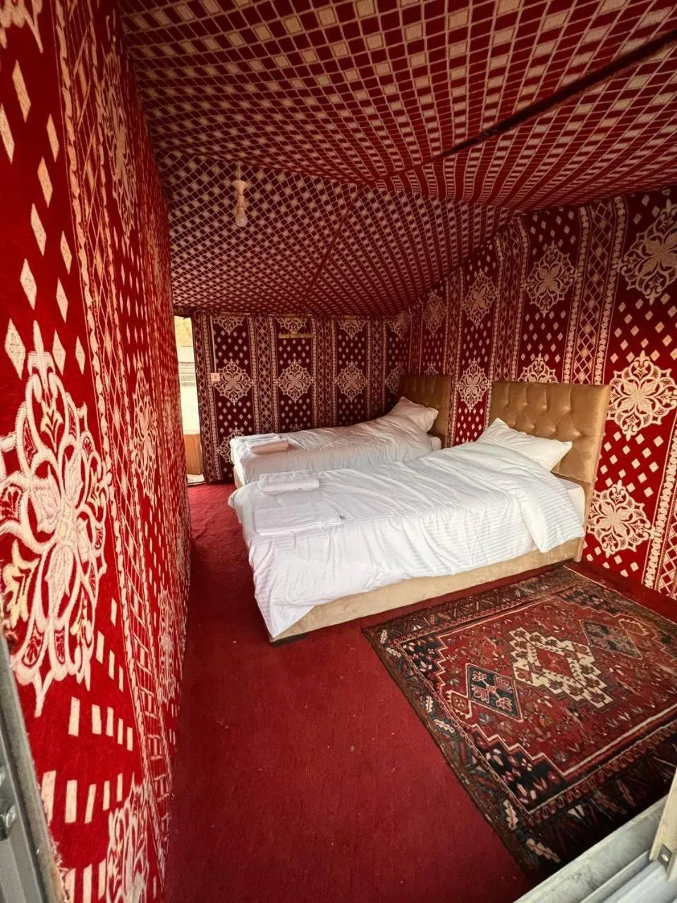 Bed in Obeid's Bedouin Life Camp