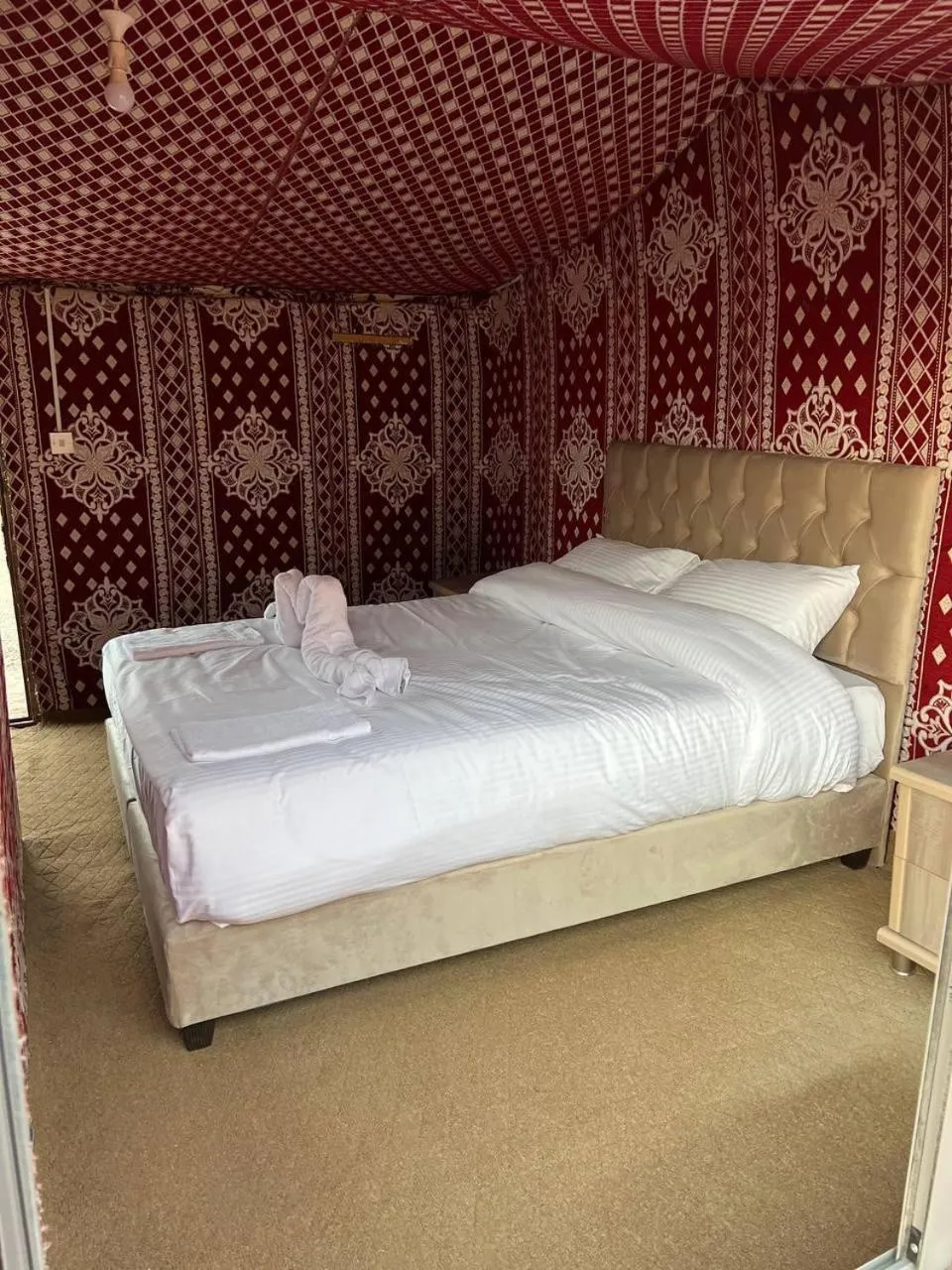 Bed in Obeid's Bedouin Life Camp