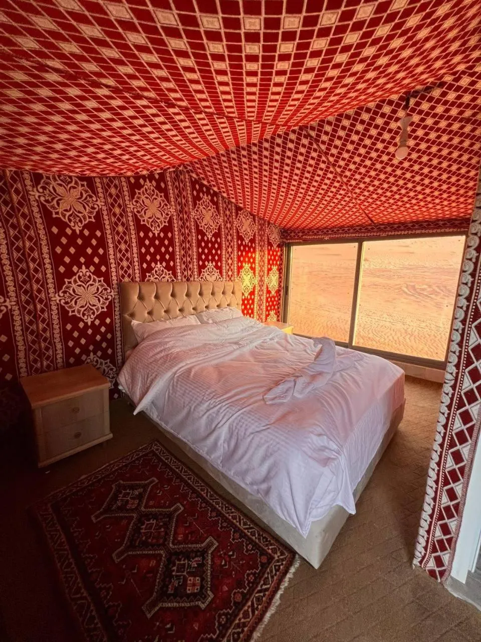 Bed in Obeid's Bedouin Life Camp