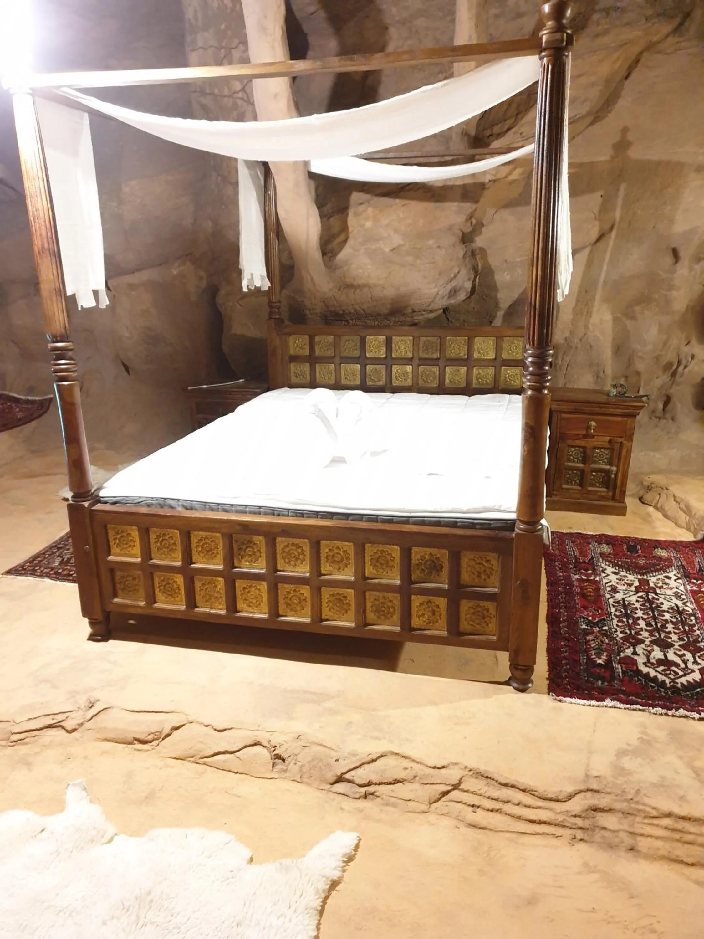 Bed in Obeid's Bedouin Life Camp