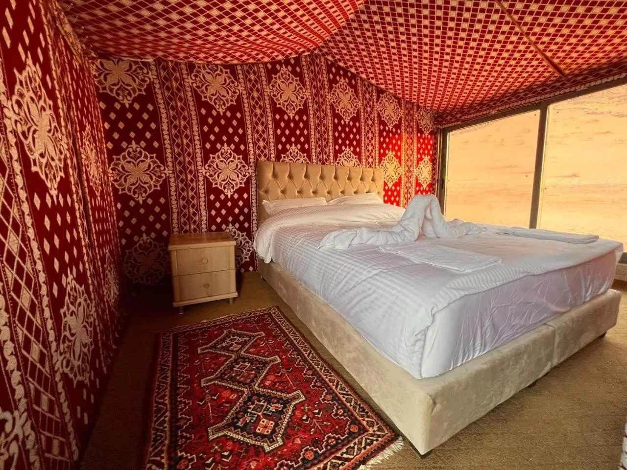 Bed in Obeid's Bedouin Life Camp