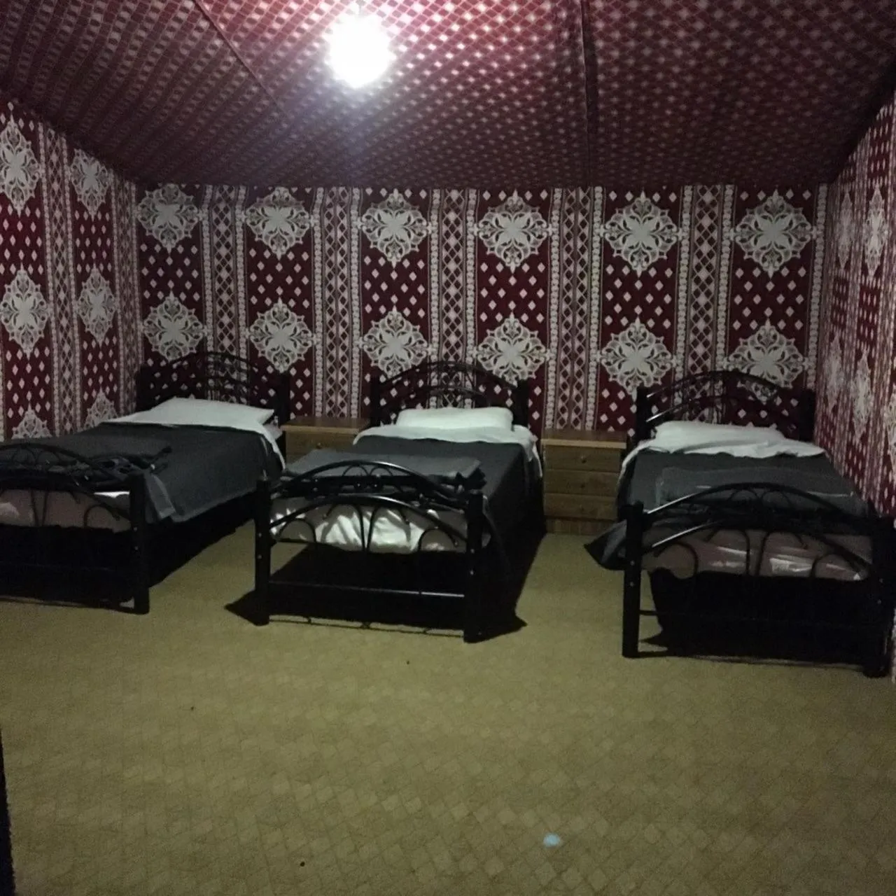 Bed in Obeid's Bedouin Life Camp