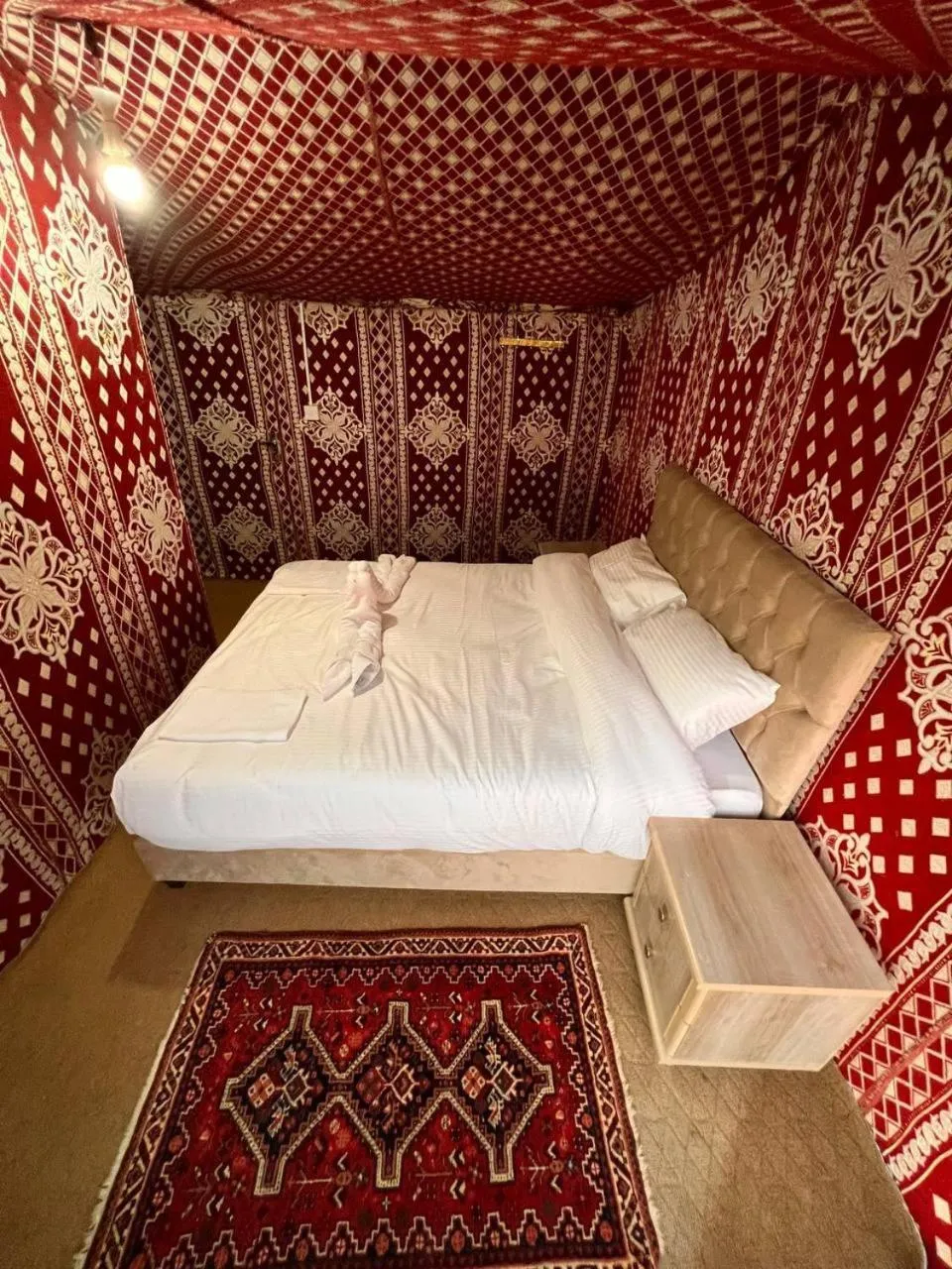 Bed in Obeid's Bedouin Life Camp