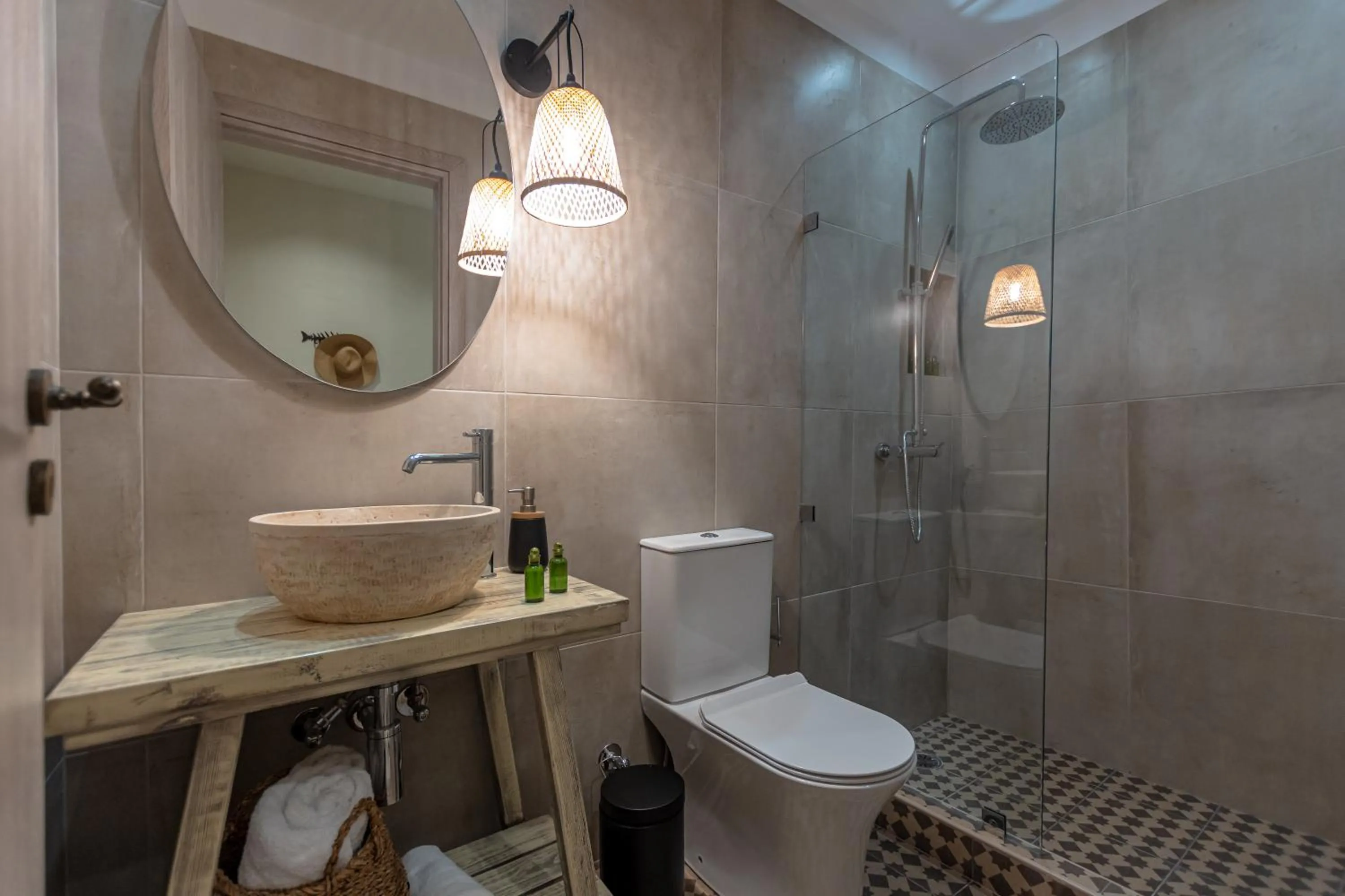 Shower in Golden Sand Villas with Private Pool