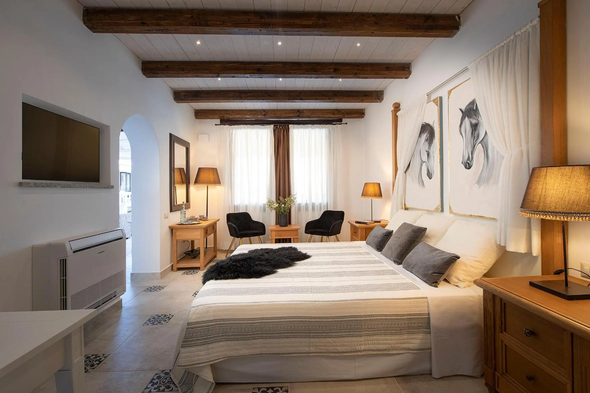 TV and multimedia, Bed in Villa Cavalieri Country Hotel