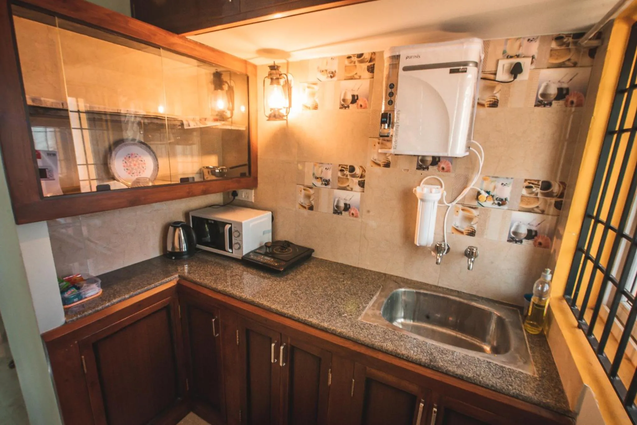 kitchen in Cheerful 2-bedroom near Auro Beach