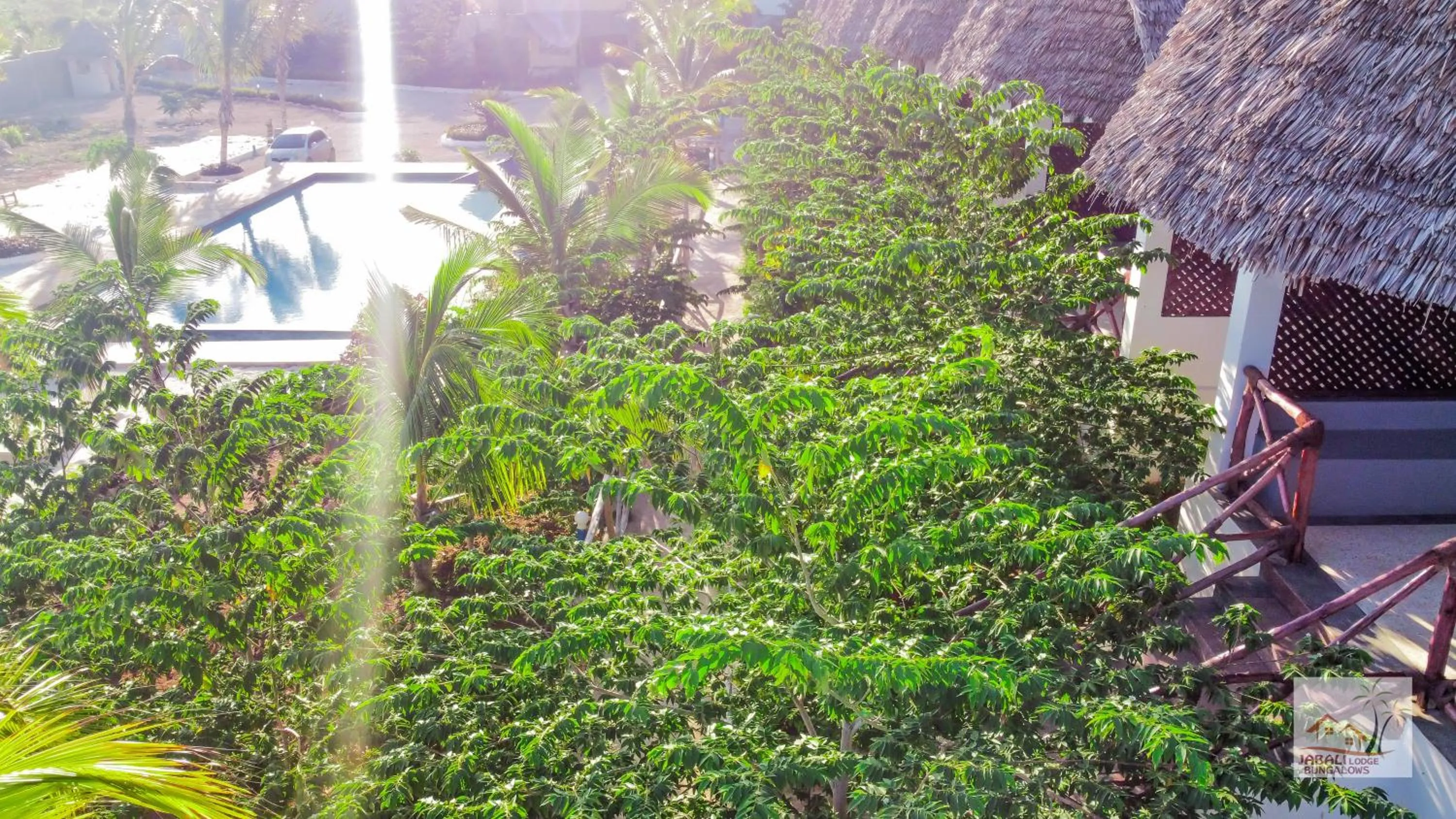 Garden view in Jabali Bungalows Lodge