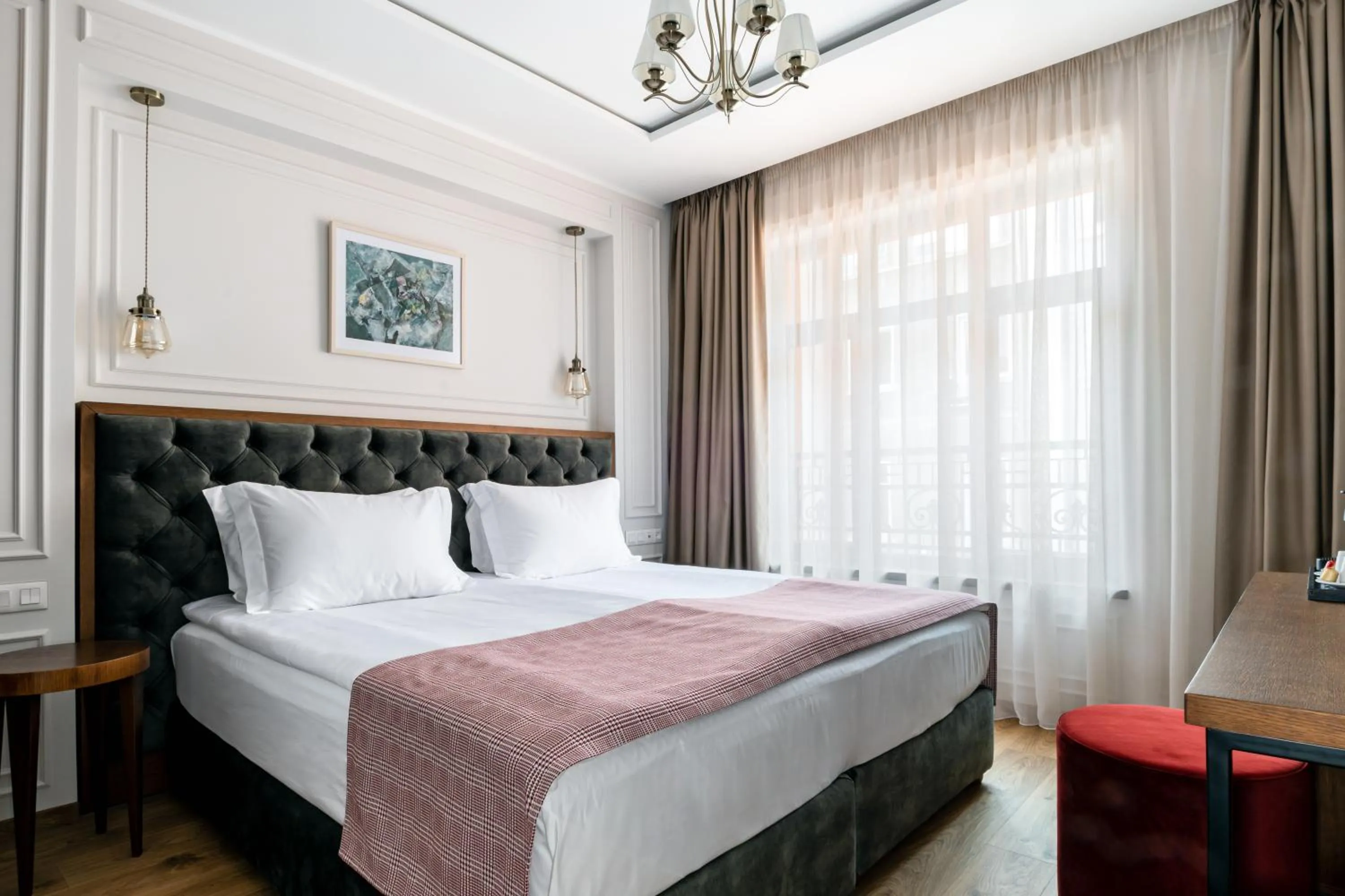 Bed in Villa Flavia Heritage Boutique Hotel