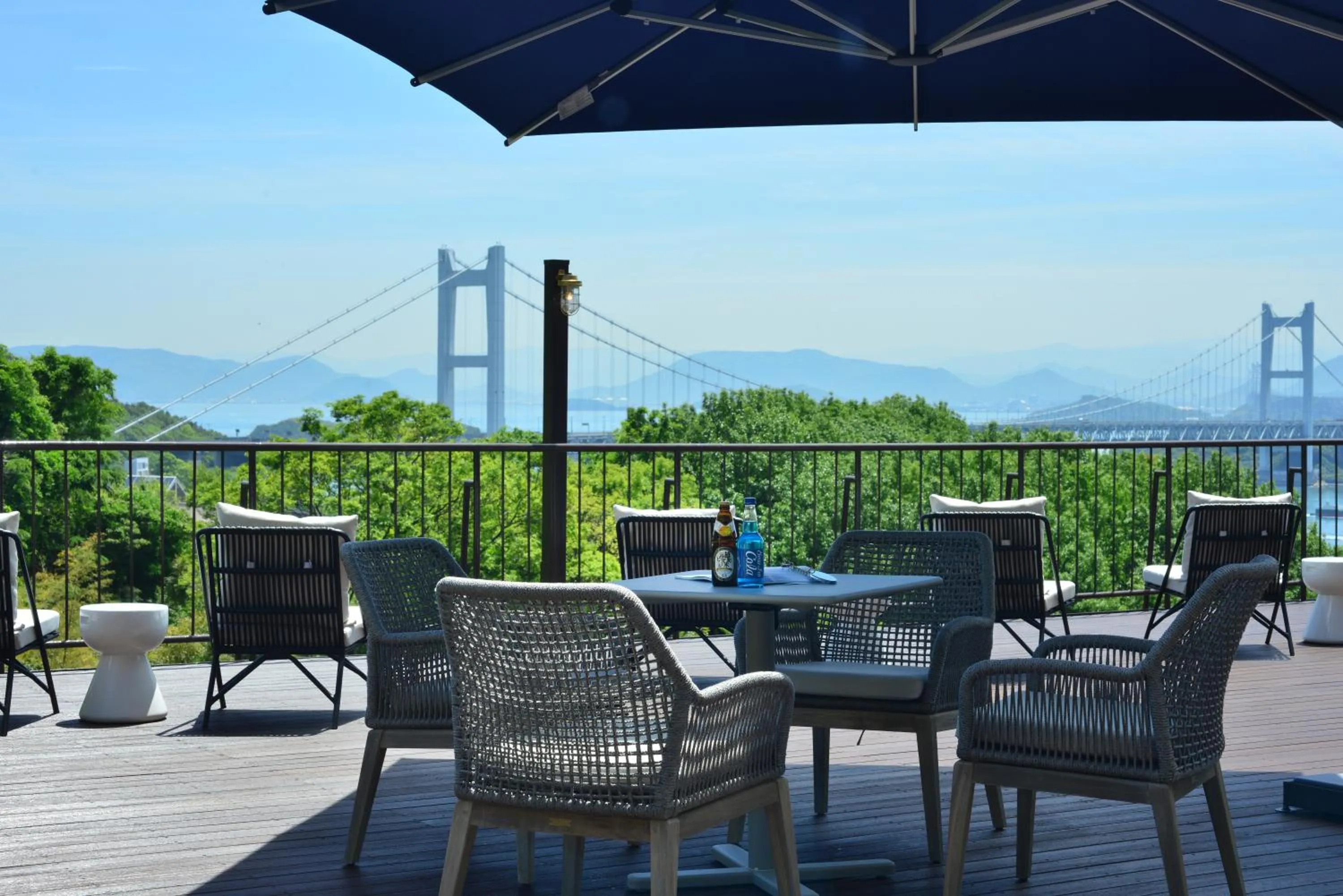 Balcony/Terrace in Washu Blue Resort風籠 Kasago