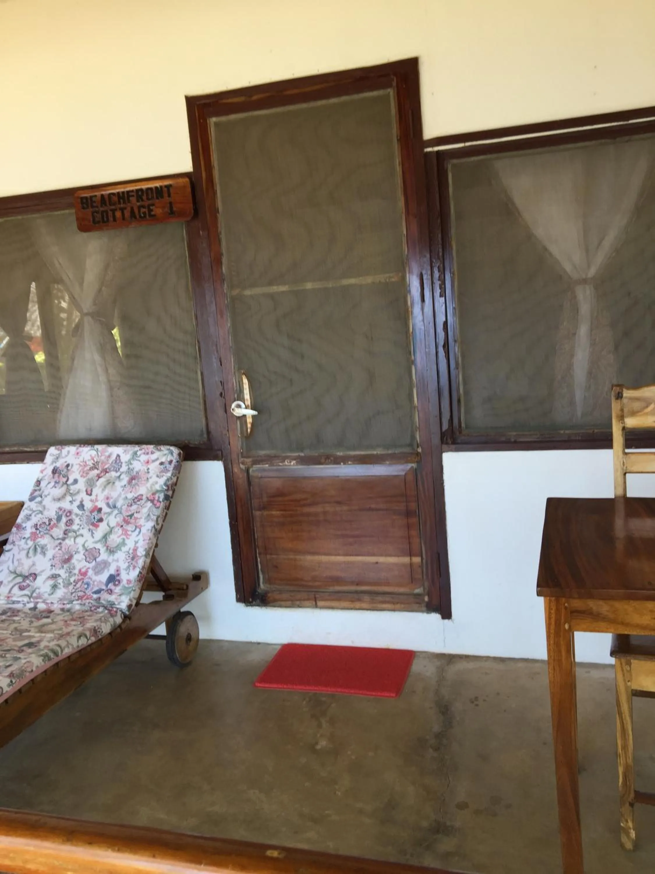 Seating area in Lazi Beach Club Resort