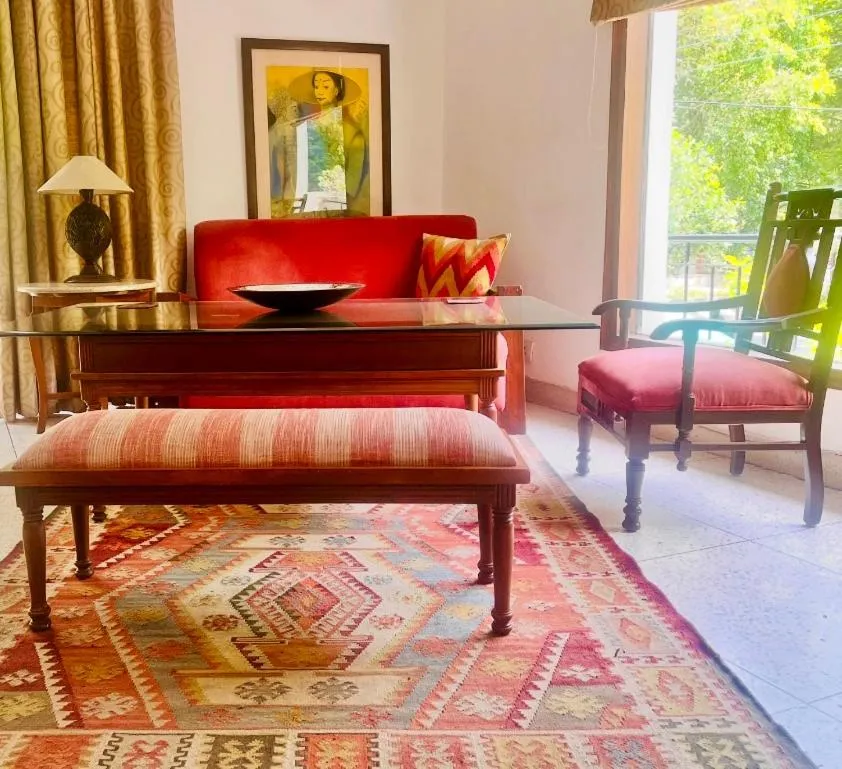 Seating area in Thikana Delhi ( Boutique B&B)