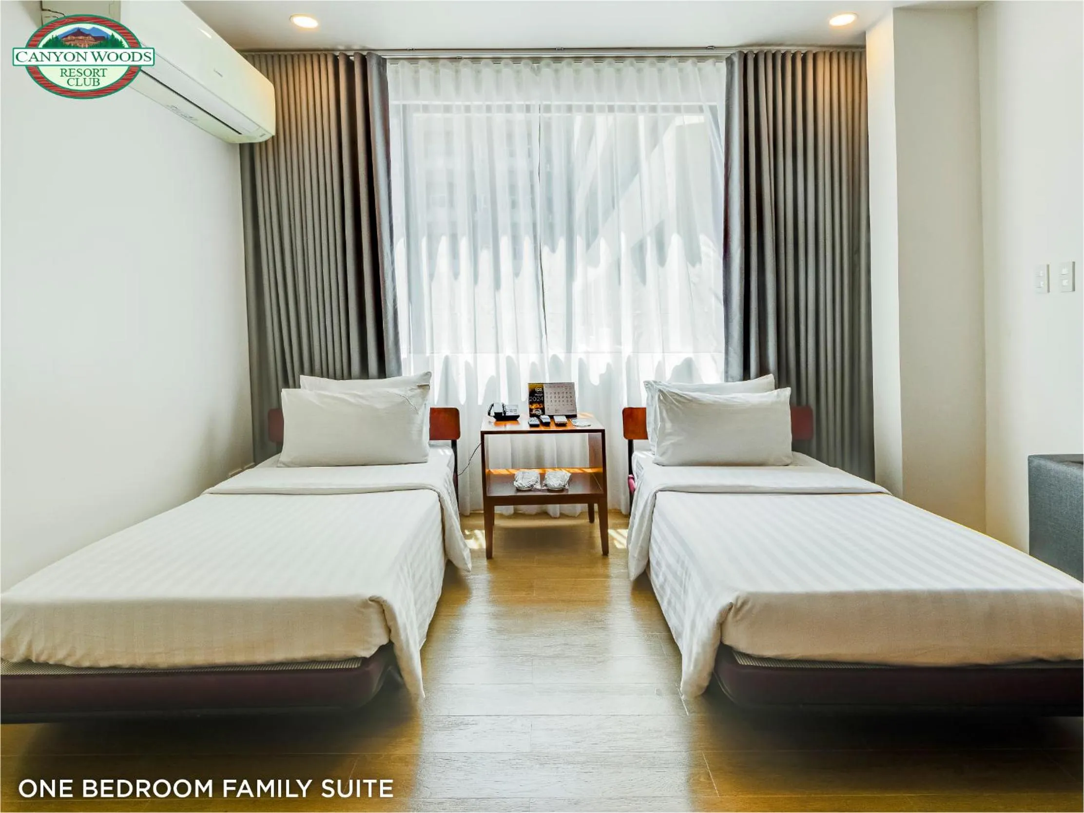 Photo of the whole room, Bed in Canyon Woods Resort Club Tagaytay