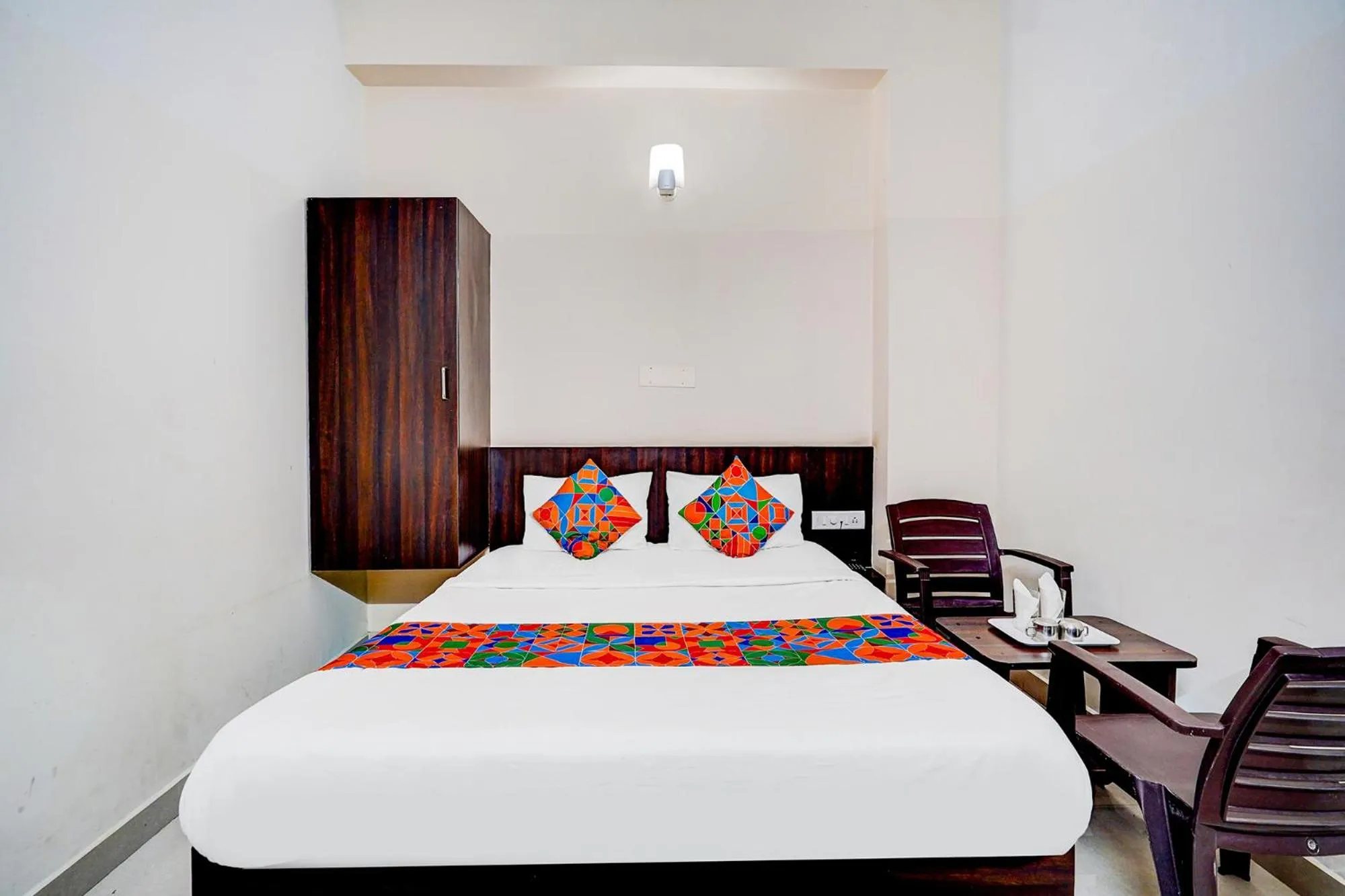 Bedroom, Bed in FabHotel Pride Image - Rajarajeshwari Nagar