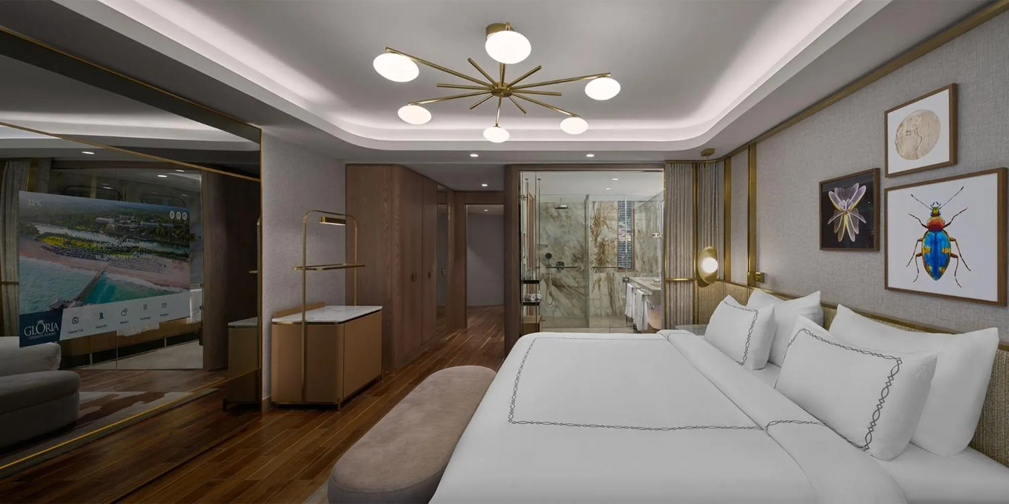 TV and multimedia, Bed in Gloria Serenity Resort