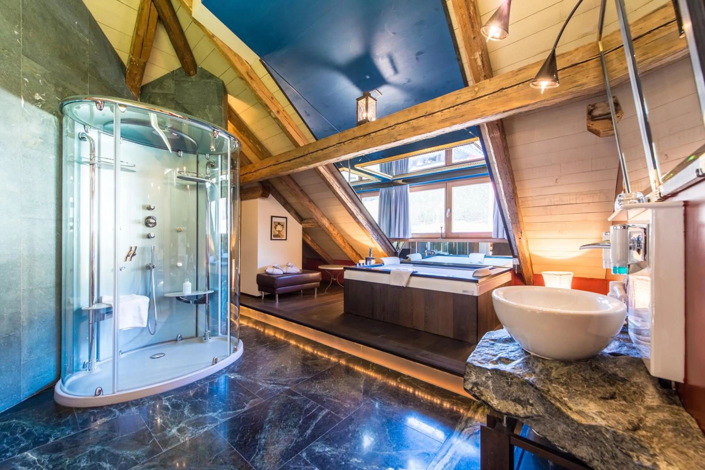 Shower in Adler Suite & Stube