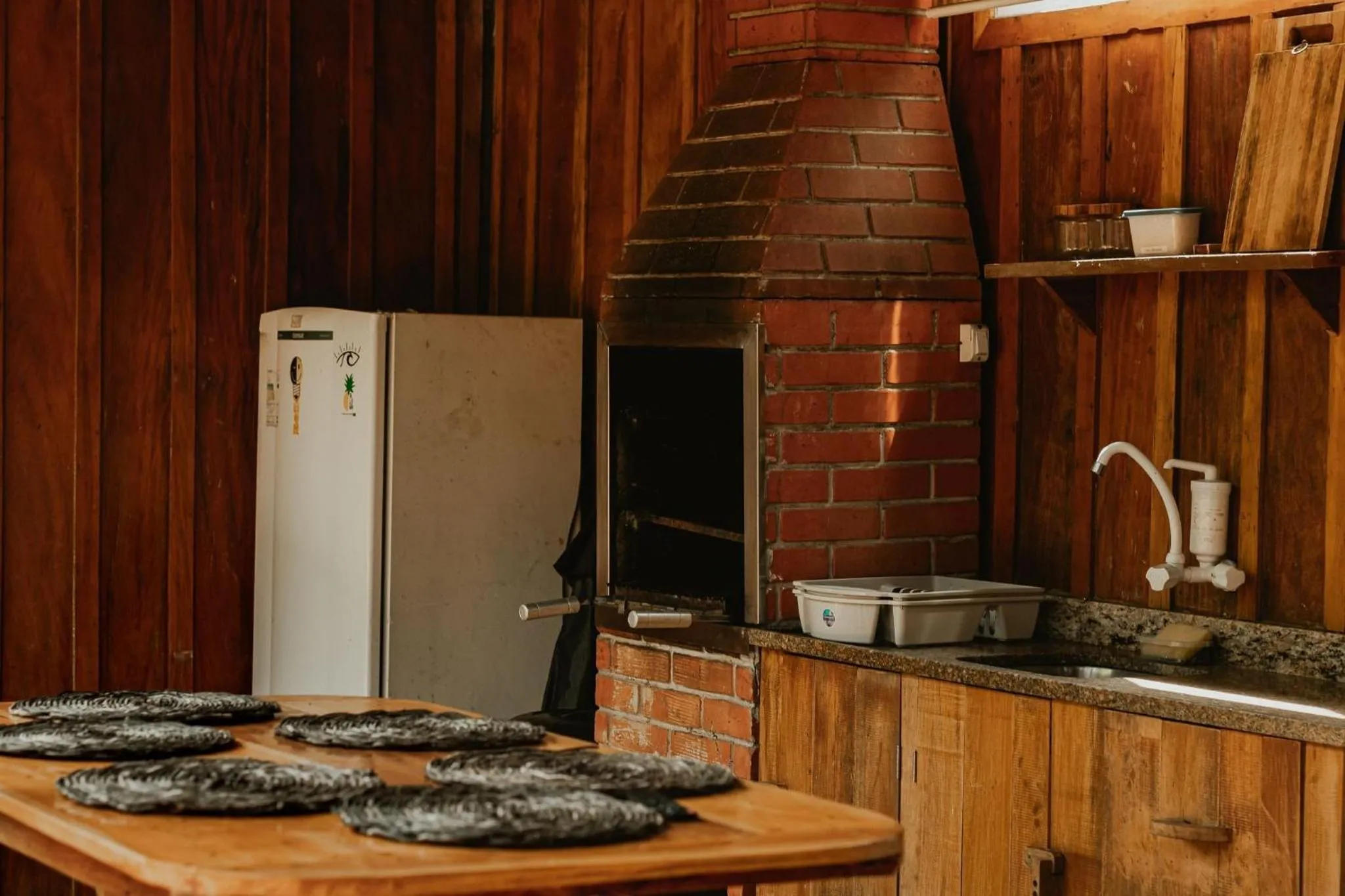BBQ facilities in Surfway Ilha do Mel