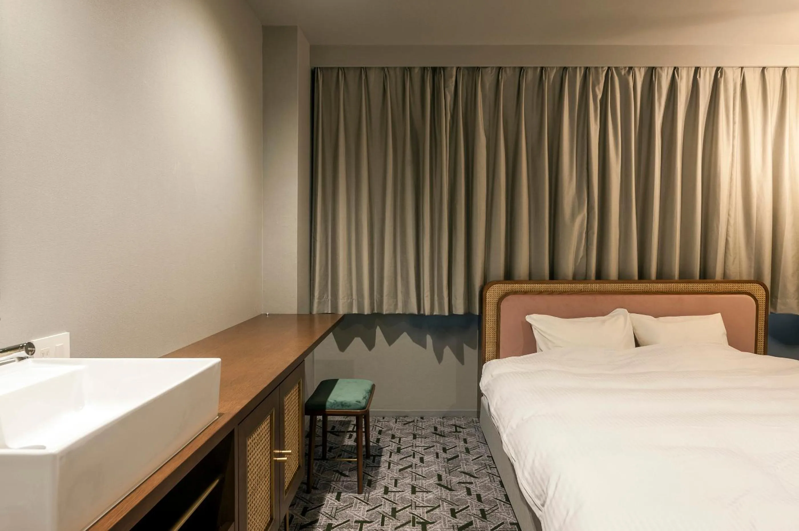 Bed in Mito Sannomaru Hotel