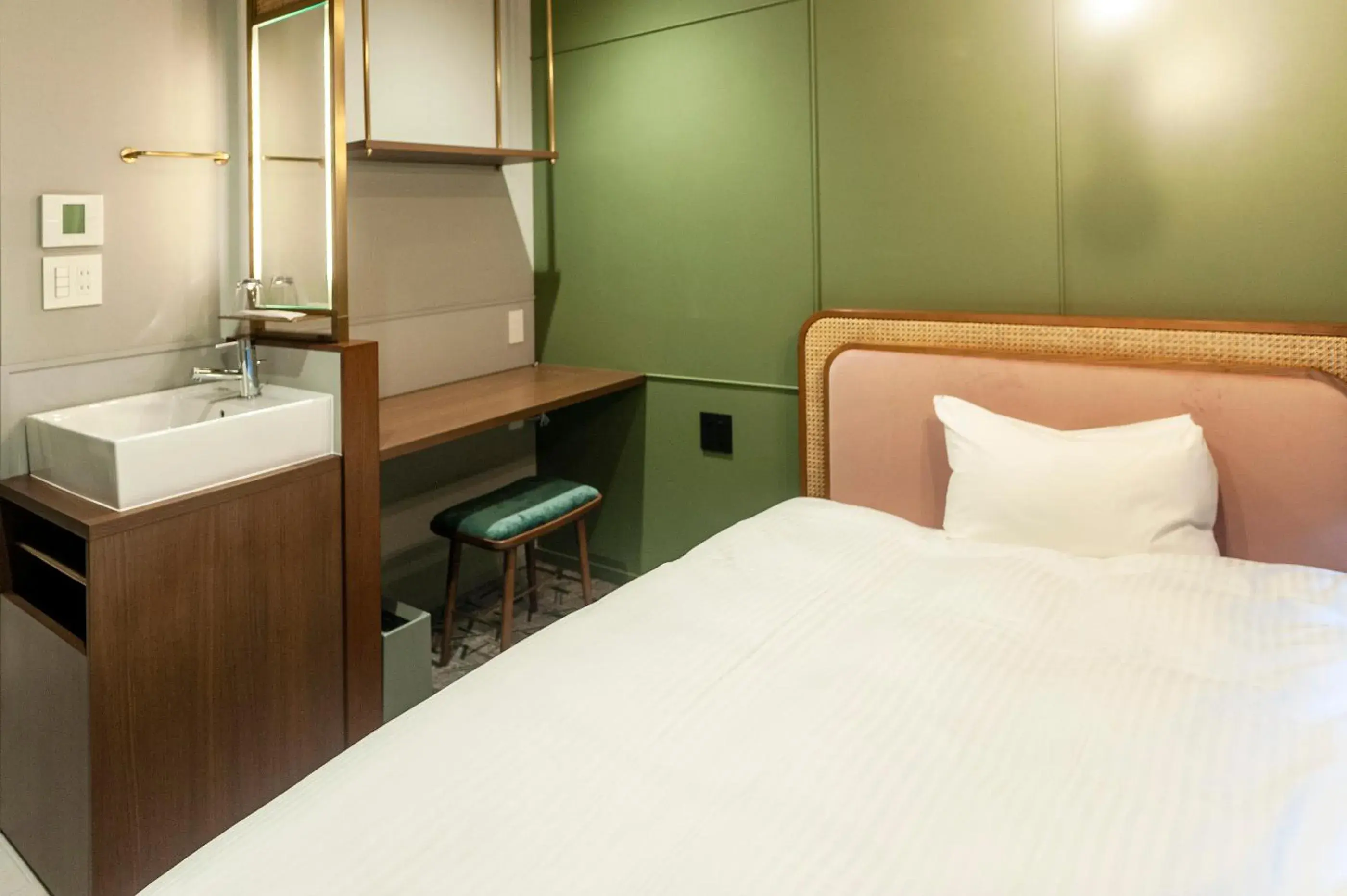 Bed in Mito Sannomaru Hotel Bed in Mito Sannomaru Hotel