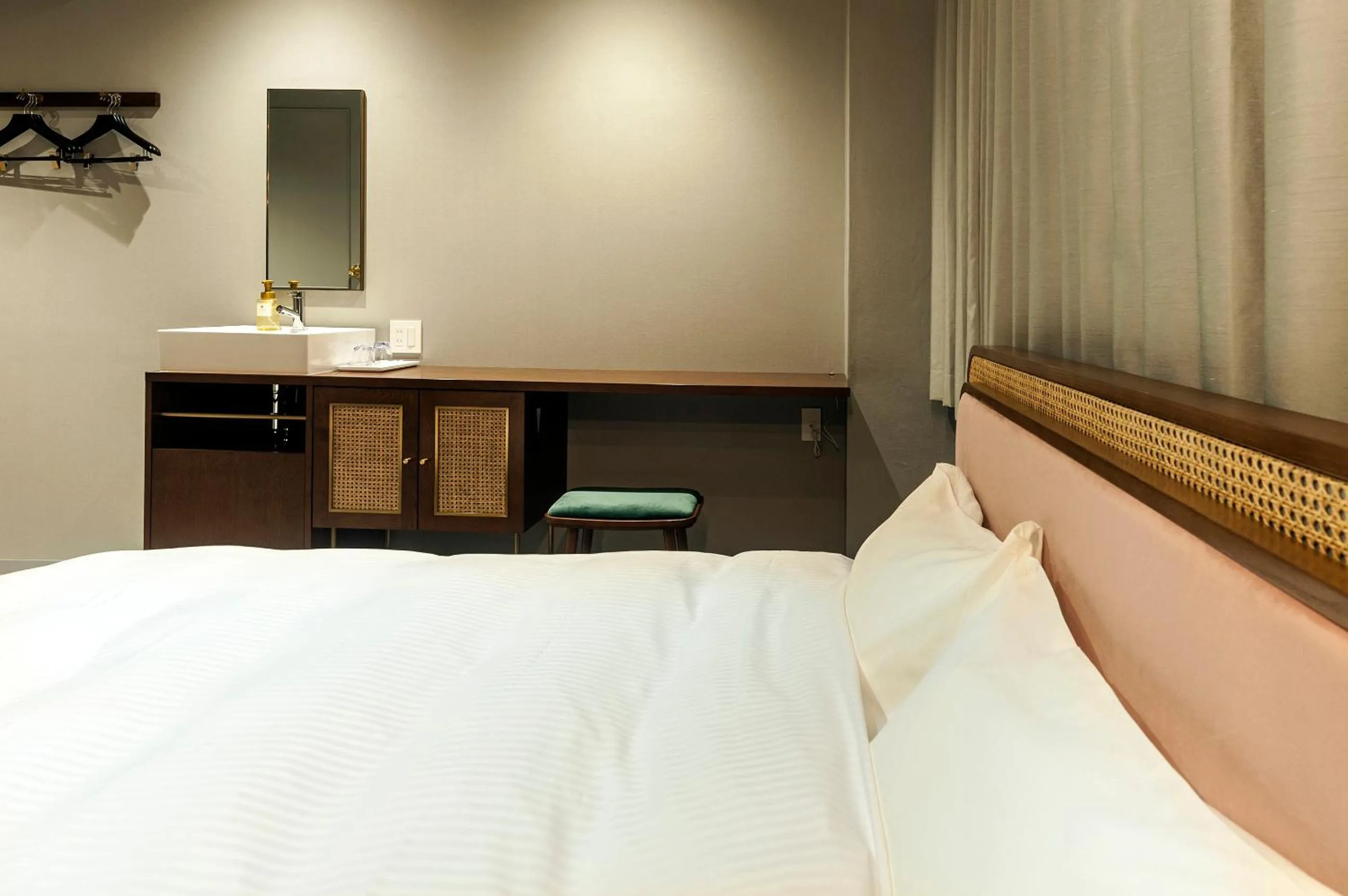 Bed in Mito Sannomaru Hotel