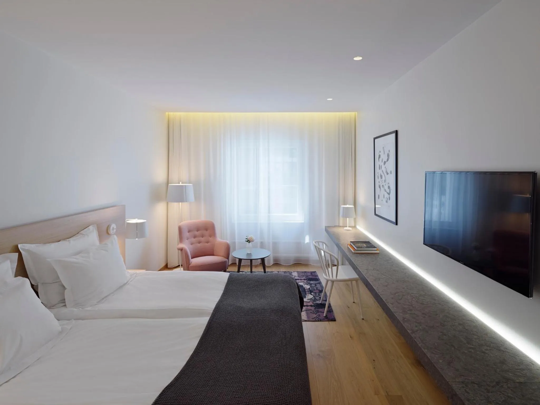 Photo of the whole room, Bed in PM & Vänner Hotel