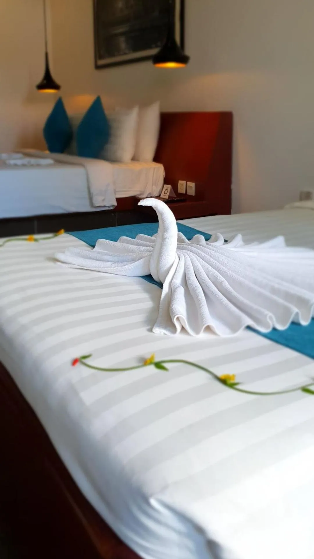 Bed in Siem Reap Tevi Residence