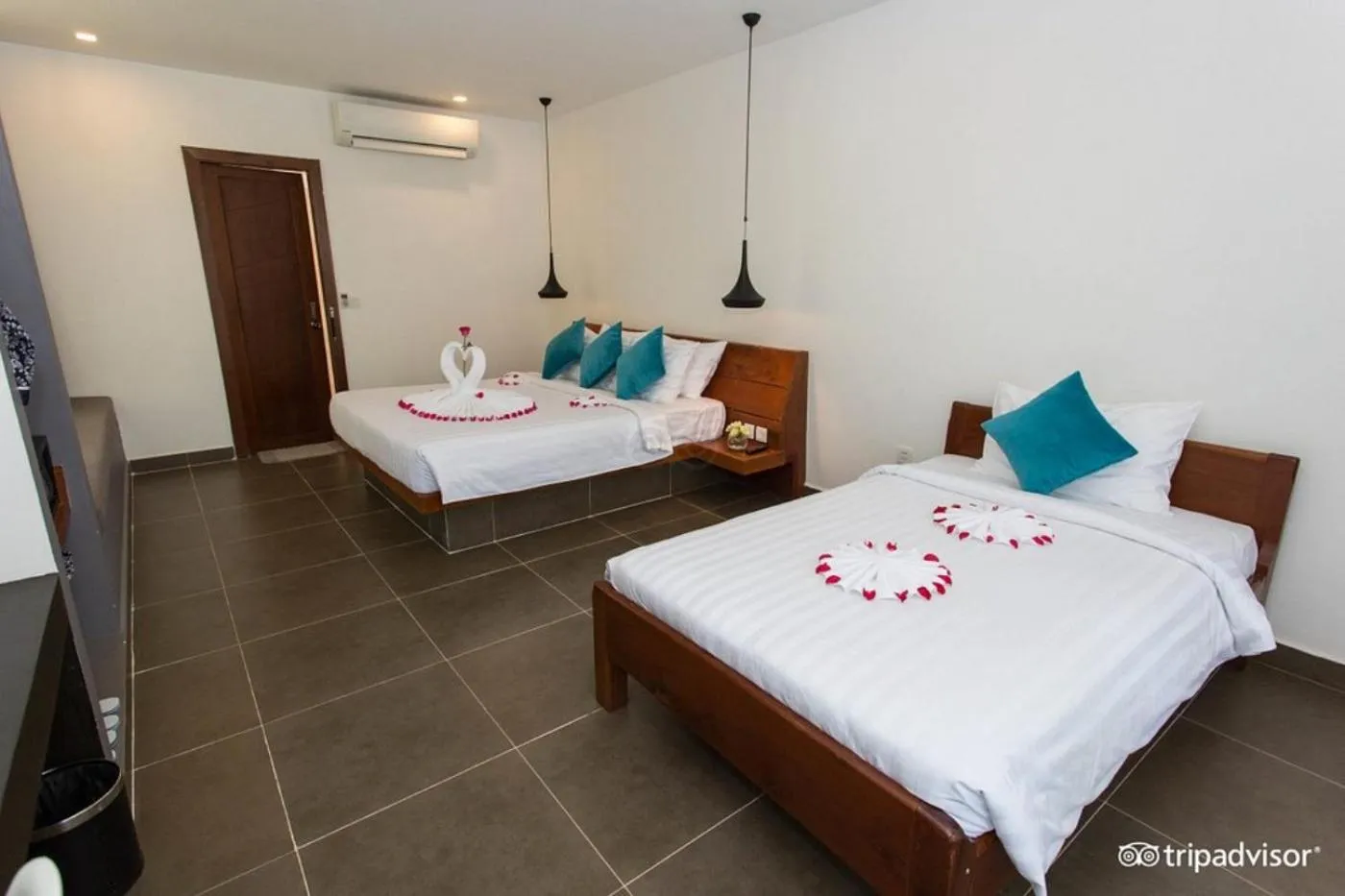 Bed in Siem Reap Tevi Residence