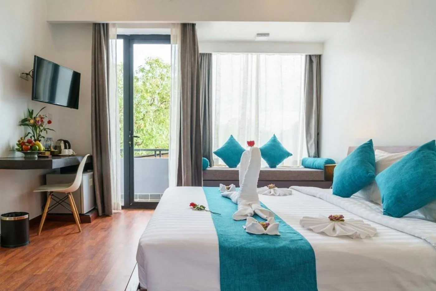 Bed in Siem Reap Tevi Residence