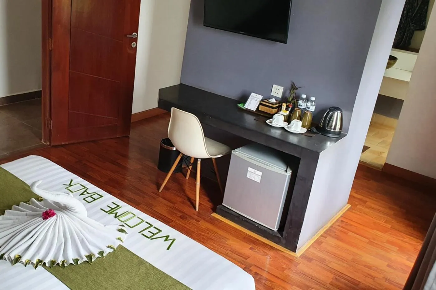 Communal lounge/ TV room, Bed in Siem Reap Tevi Residence