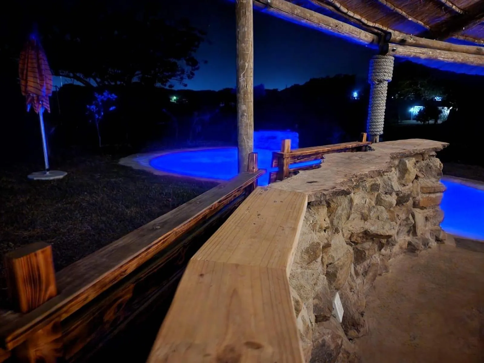 Pool view in La Hacienda