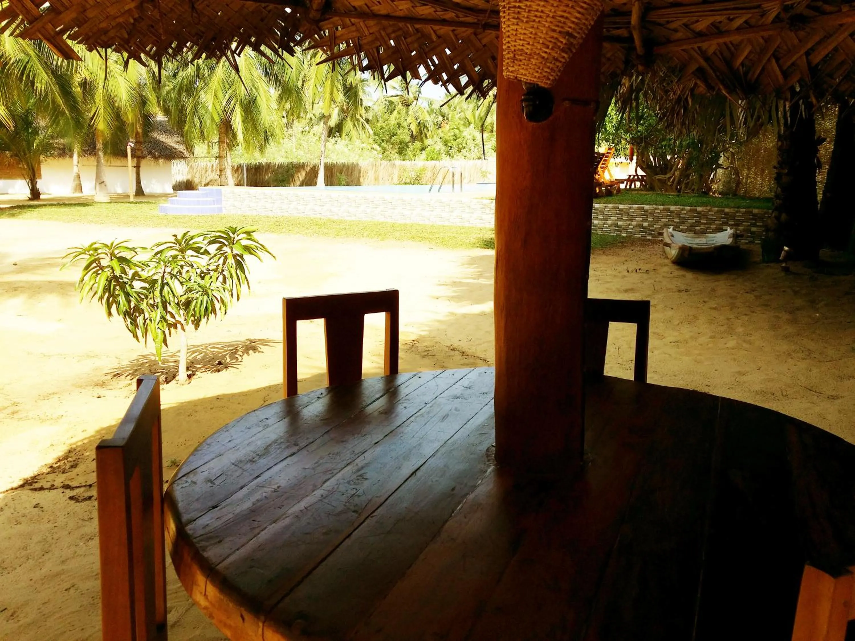 Dining area in Roshanne Beach Resort, Kalpitiya