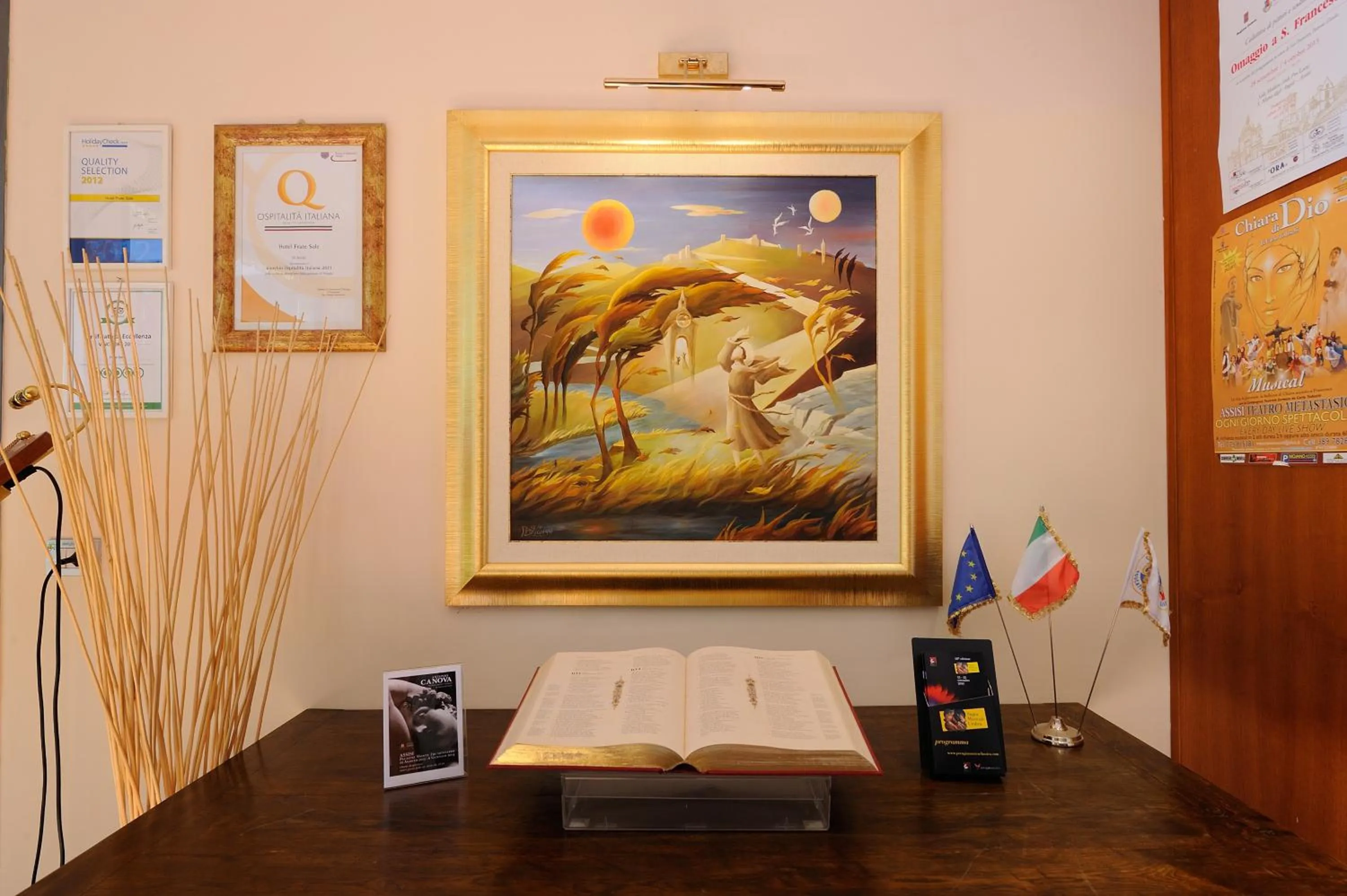 Decorative detail in Hotel Frate Sole