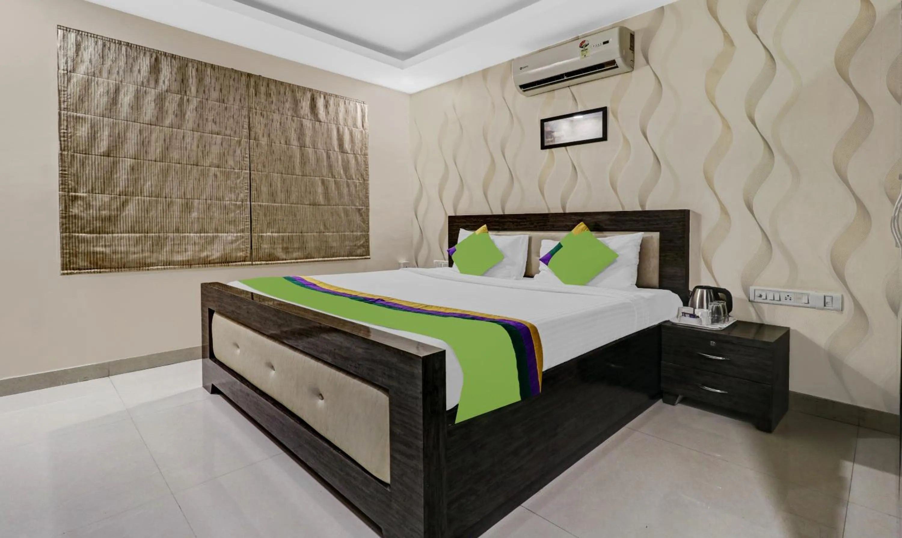 Bedroom, Bed in Treebo Elite Premium Homes