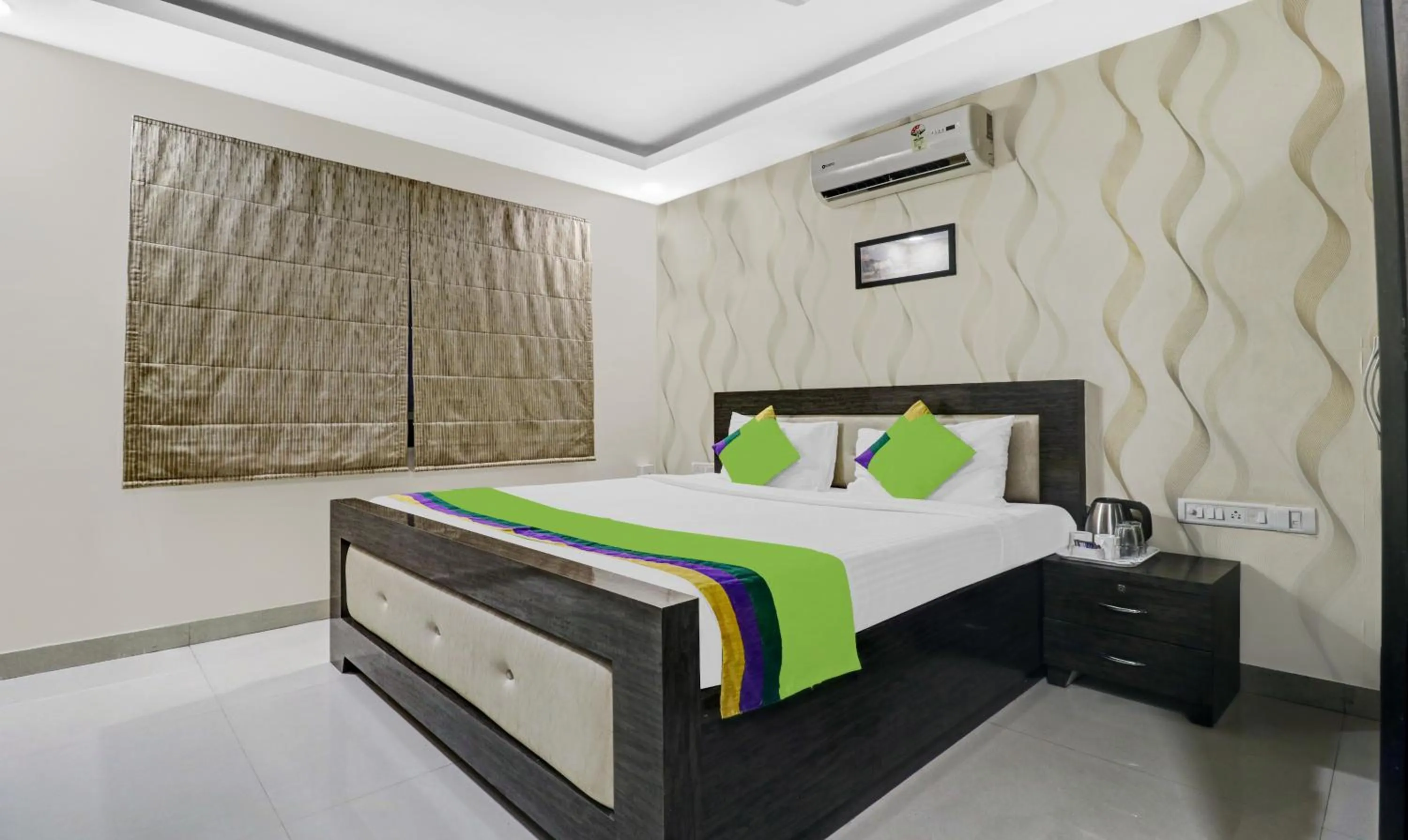 Bedroom, Bed in Treebo Elite Premium Homes